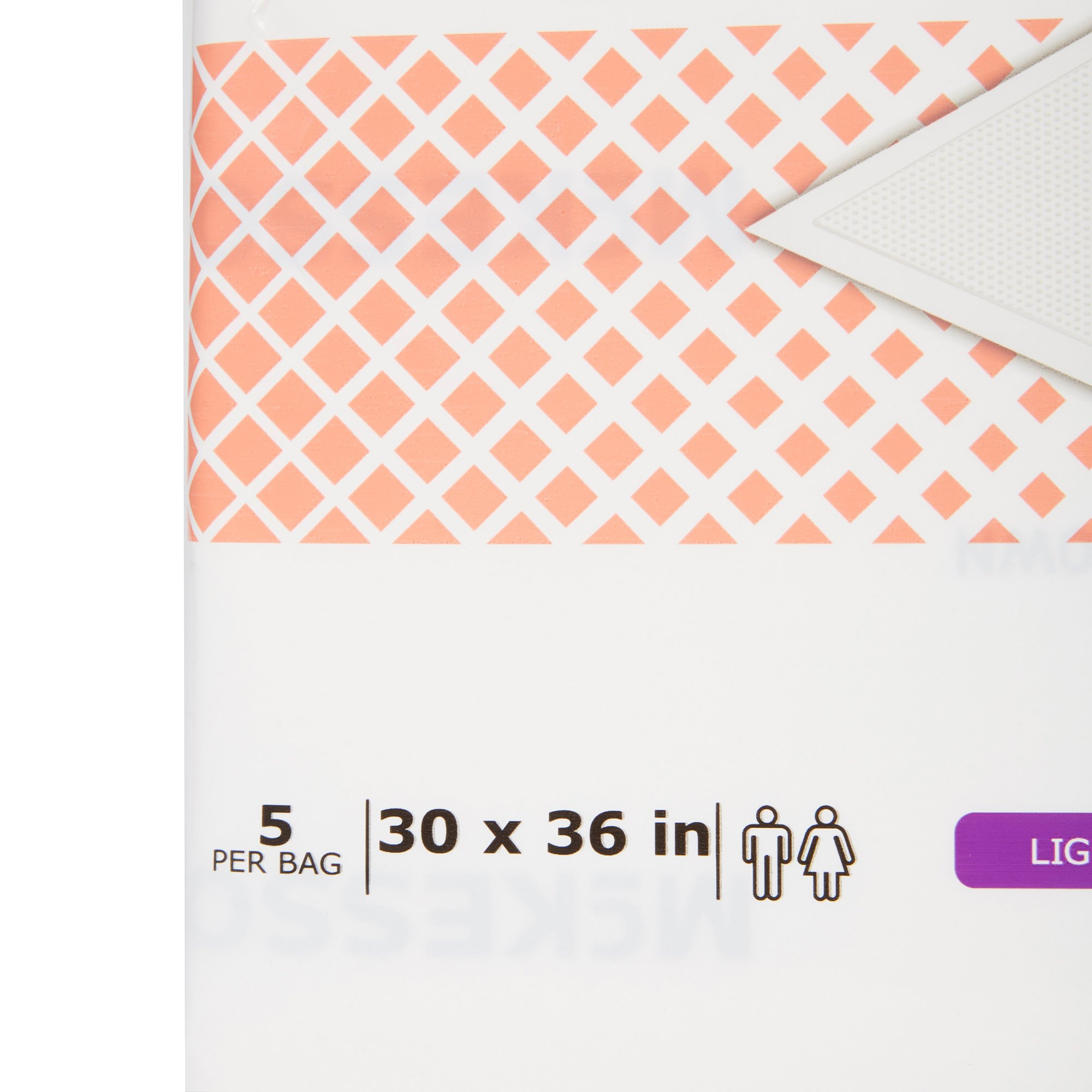 McKesson Brand UPMX3036 - McKesson Ultimate Breathable Underpads, Heavy Absorbency, 30 x 36 Inch, White - 5/Bag, 70/Case