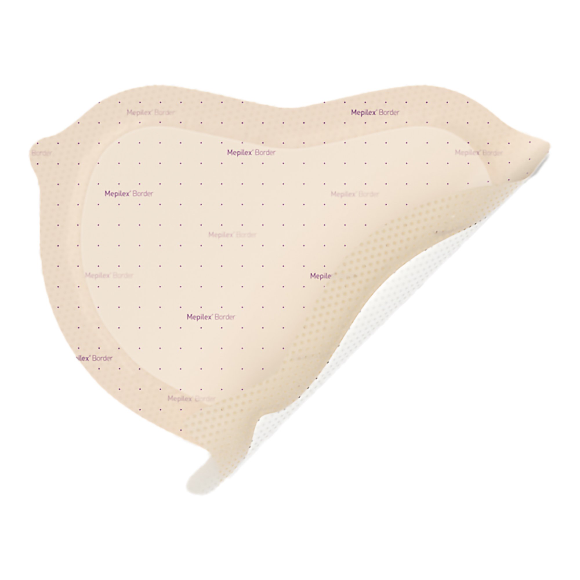 Molnlycke 282455 - Mepilex® Border Sacrum Foam Dressing, 22 x 25 Centimeter - 1/Each, 10/Box, 40/Case