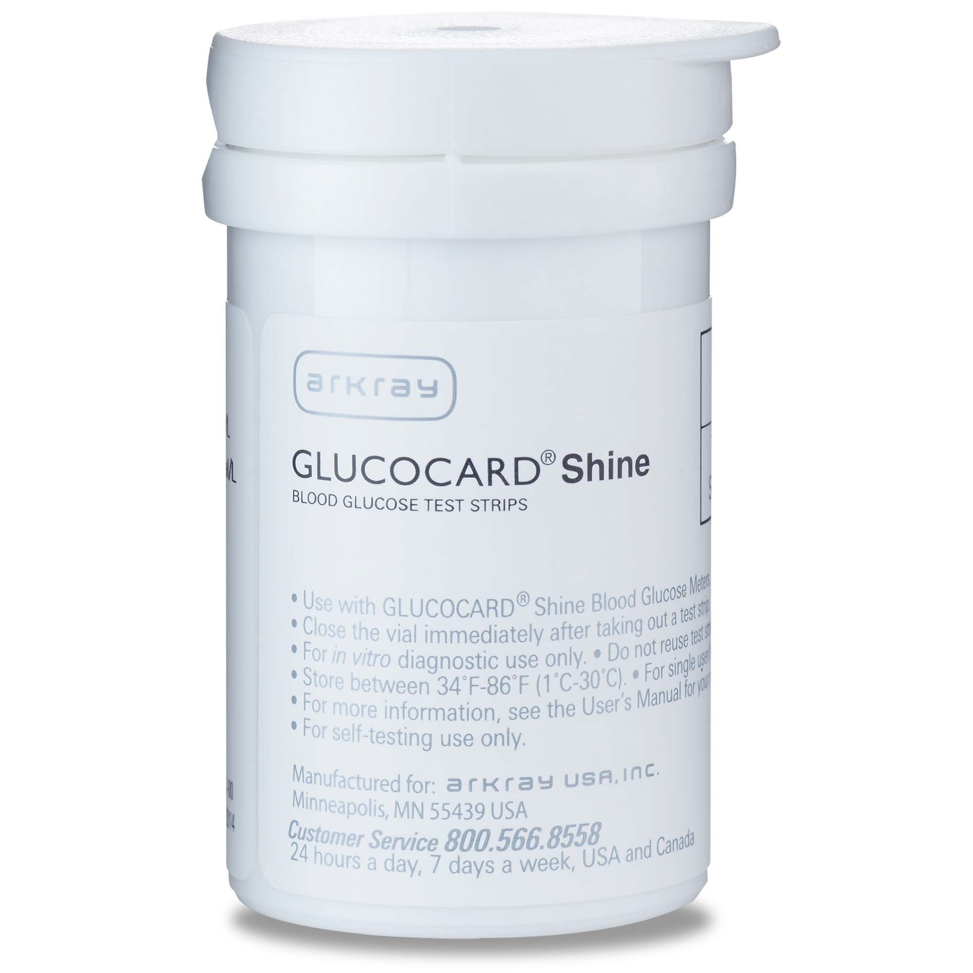 Arkray USA - 542050 Glucocard® Shine Blood Glucose Test Strip for use with Monitoring Meter