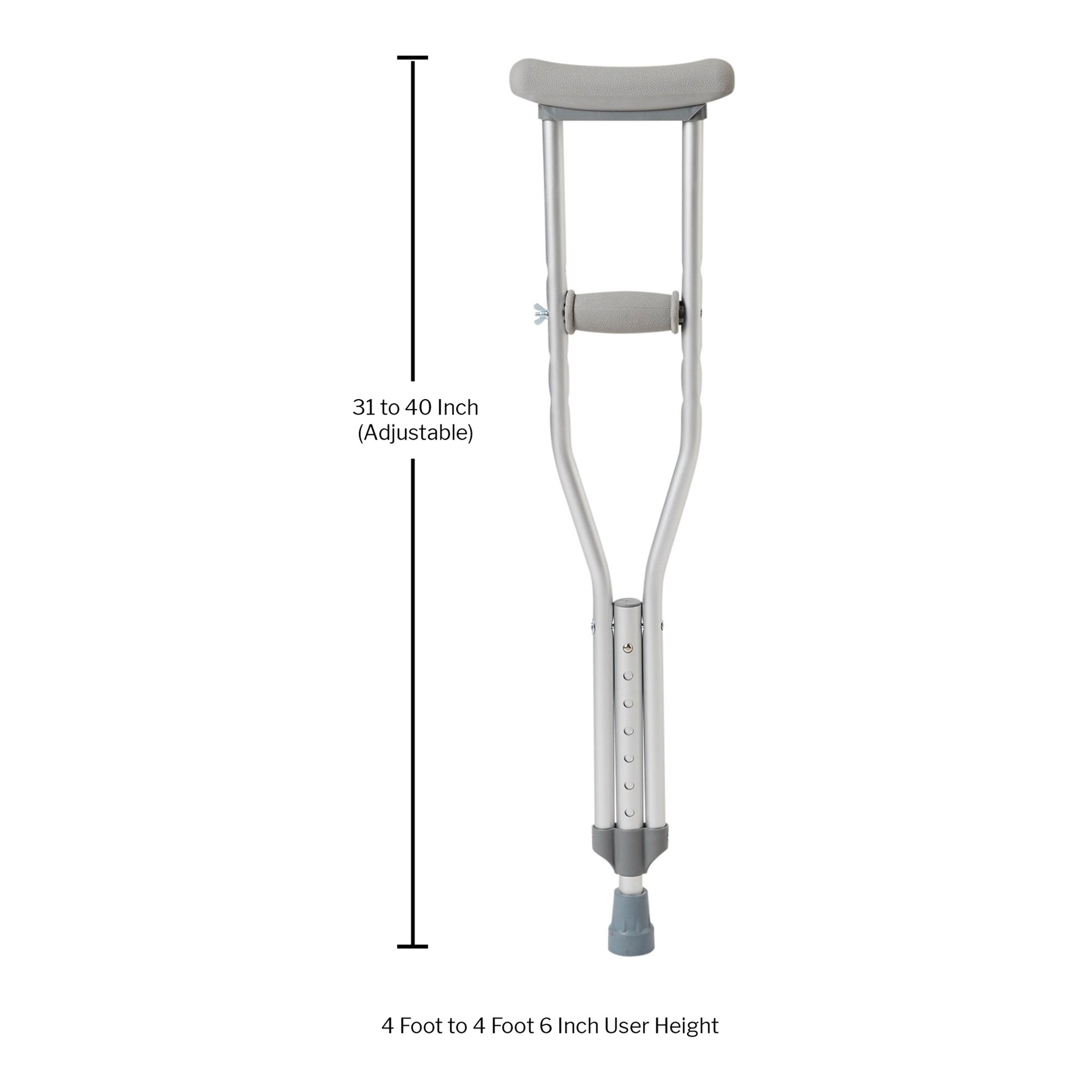 McKesson Brand - 146-10416-1 McKesson Underarm Crutches for Children 4' – 4'6"