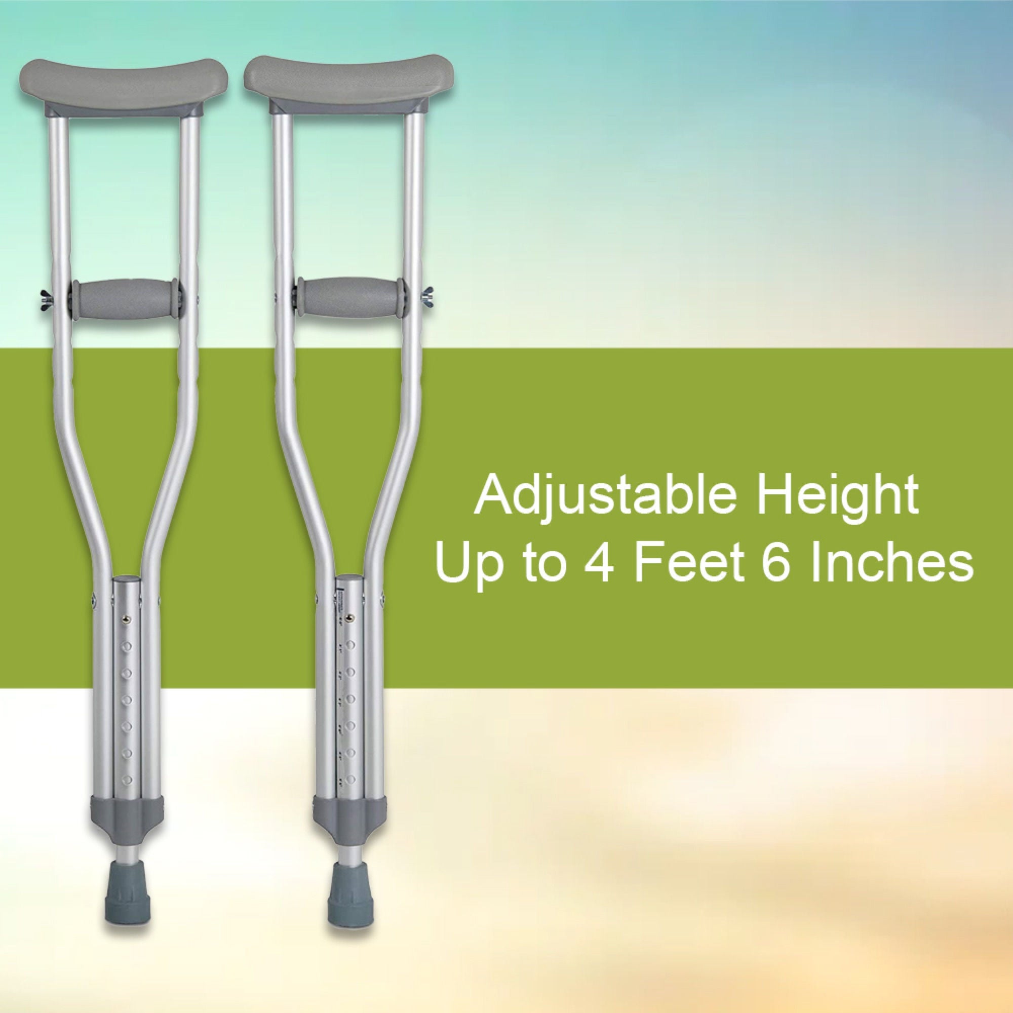 McKesson Brand - 146-10416-1 McKesson Underarm Crutches for Children 4' – 4'6"