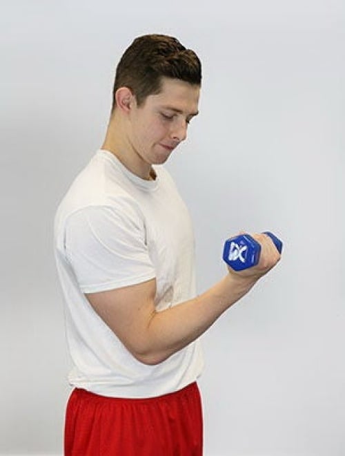 Fabrication Enterprises - 10-0554-1 Dumbbell Hexagon Heads CanDo® 5 lbs.