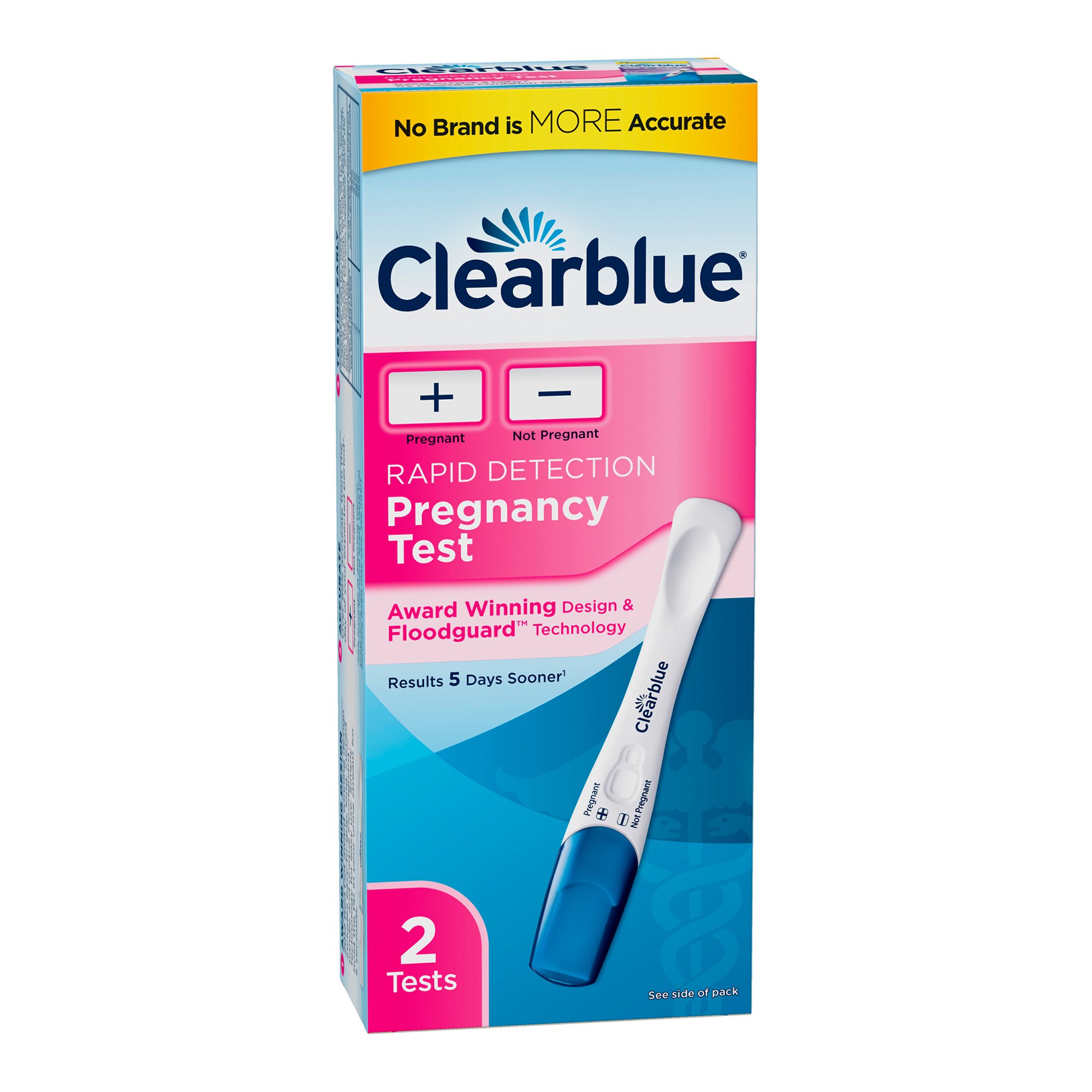 Procter & Gamble 63347232258 - Clearblue® hCG Pregnancy Home Device Reproductive Health Test Kit - 2/Box