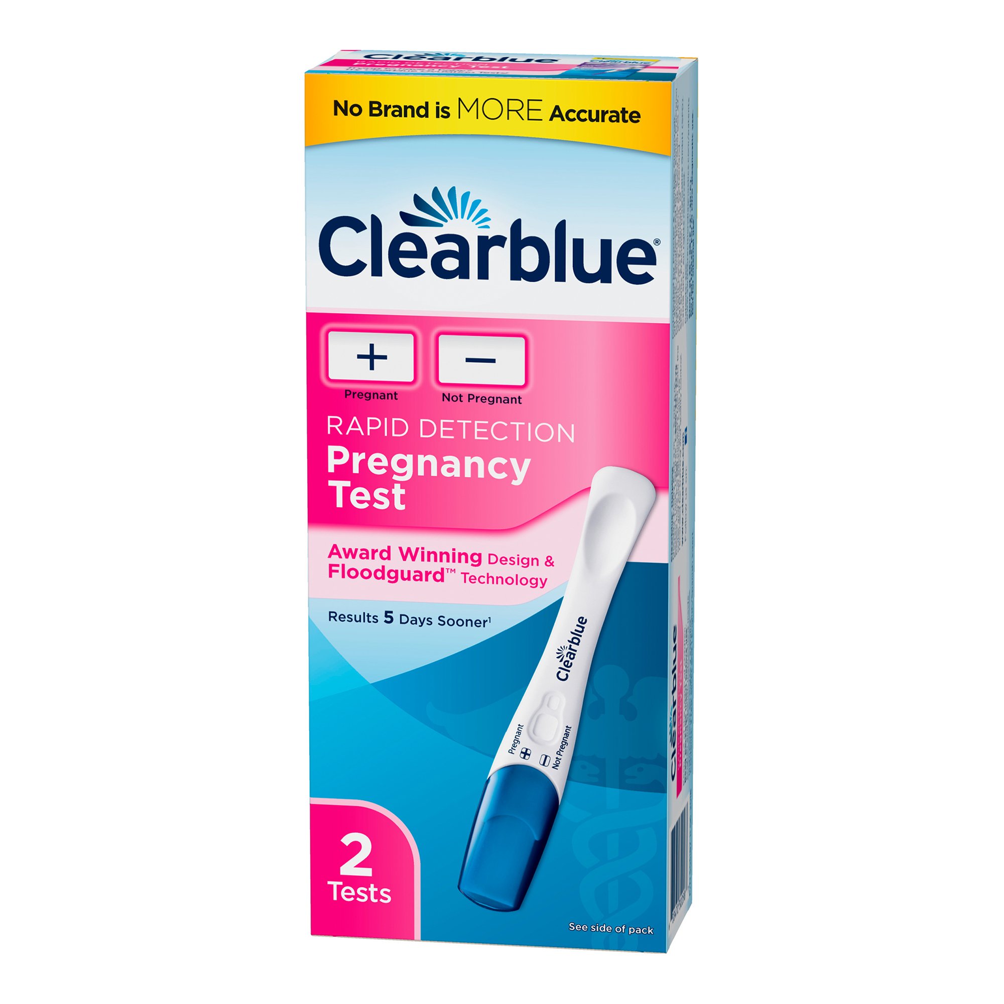 Procter & Gamble 63347232258 - Clearblue® hCG Pregnancy Home Device Reproductive Health Test Kit - 2/Box