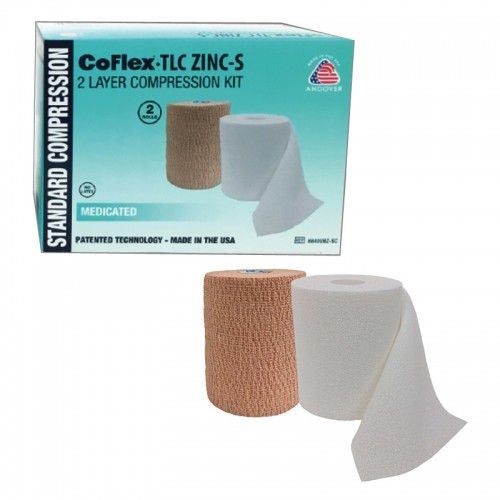 Andover Healthcare Inc - 8840UBZ-SC CoFlex® TLC Zinc with Indicators Two-Layer Compression Bandage System