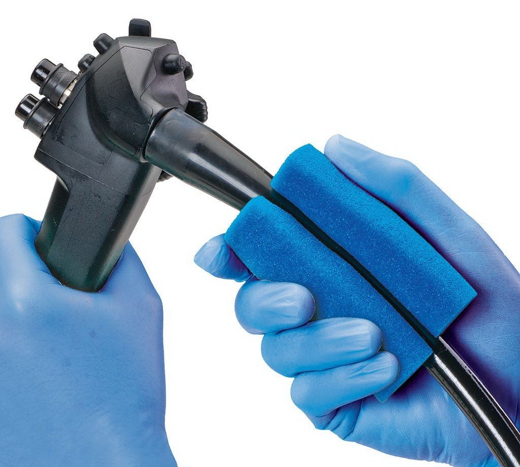 Ruhof Healthcare - 345EBK Endoscope Sponge Kit with Pre-Diluted Enzymatic Detergent ScopeValet™ CleanStart™ Tubular For Flexible and Rigid Instruments / Ready-to-Use