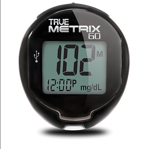 Trividia Health Inc - RF4H01-01BK Blood Glucose Meter TRUE METRIX GO® 4 Second Results Stores up to 500 Results No Coding Required