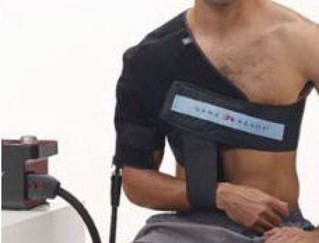 Fabrication Enterprises - 13-2525 Hot / Cold Therapy Wrap Game Ready® ATX® Upper Extremity Right Shoulder Medium 33 to 45 Inch Chest Circumference Reusable