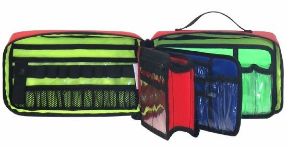 Fleming Industries - 32609-RDUP Emergency Medication Bag ALS MedModule Red Nylon