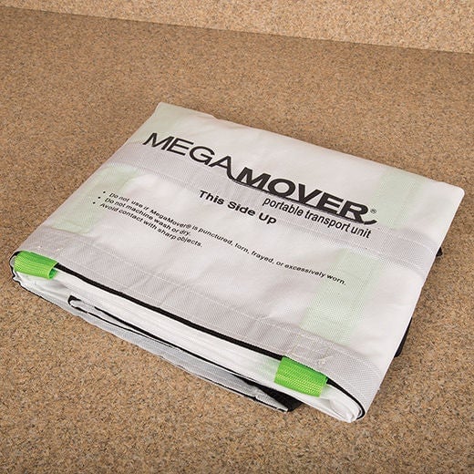 Graham Medical Products - 72657 Transfer Sheet MegaMover® Select White / Black / Green 40 X 80 Inch 14 Handles