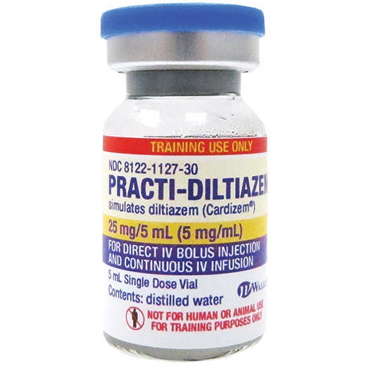 Wallcur - 474DZ Clinical Training Medication Practi-Diltiazem™ Liquid Vial 5 mL