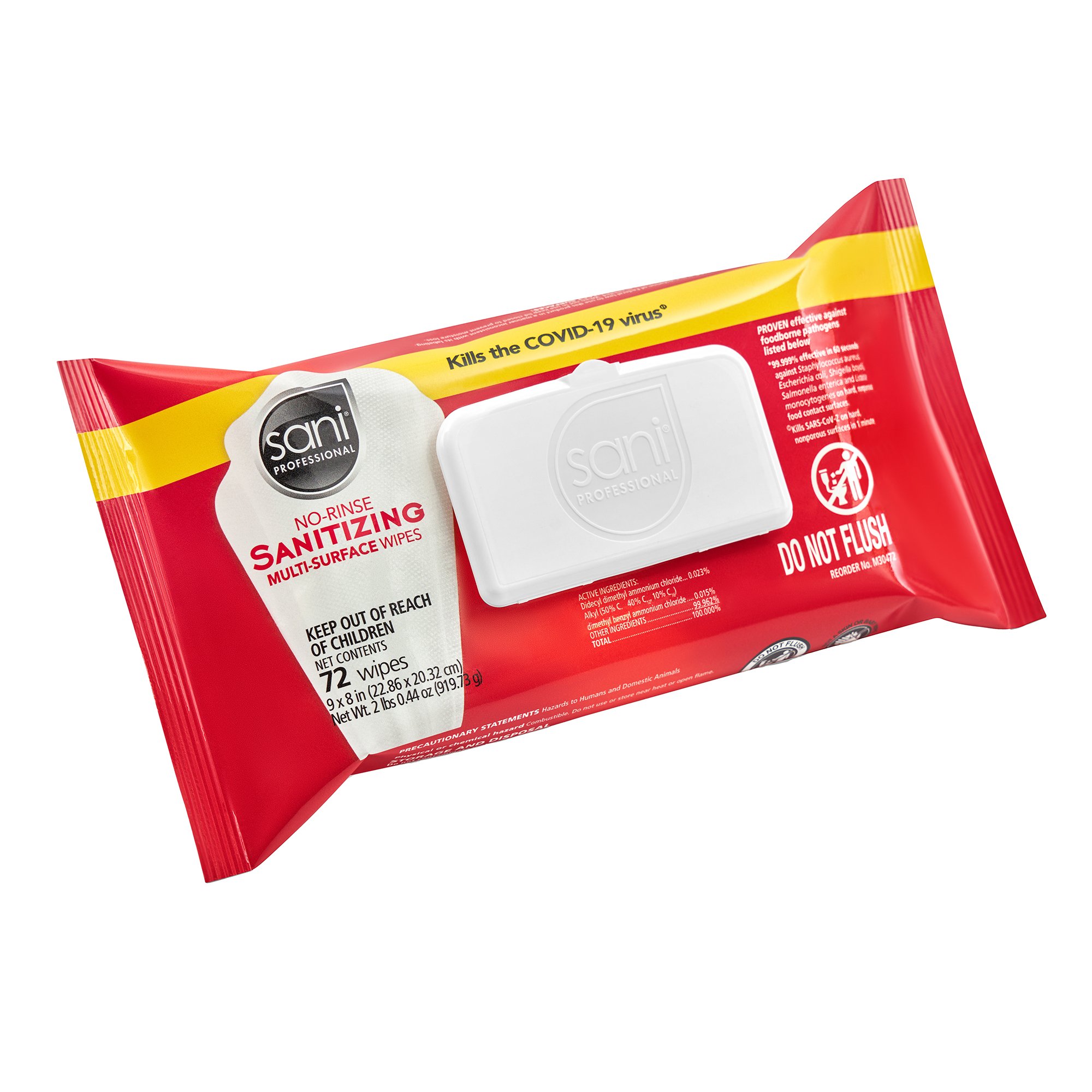 Professional Disposables - M30472 Sani Professional® Surface Disinfectant Cleaner Wipe