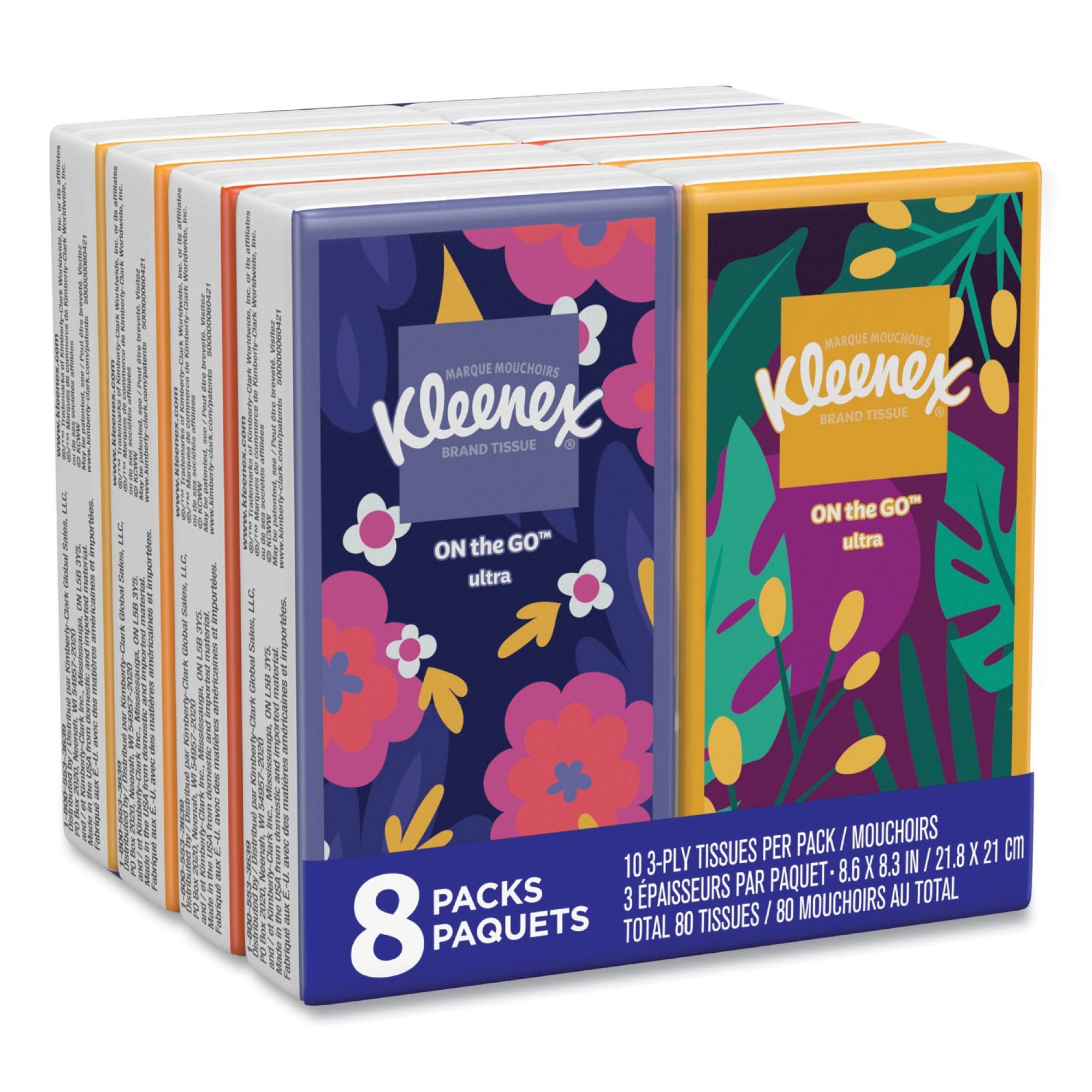 Essendant Co-United Stationers - KCC46651CT Facial Tissue Kleenex® White 8-3/10 X 8-3/5 Inch 10 Count