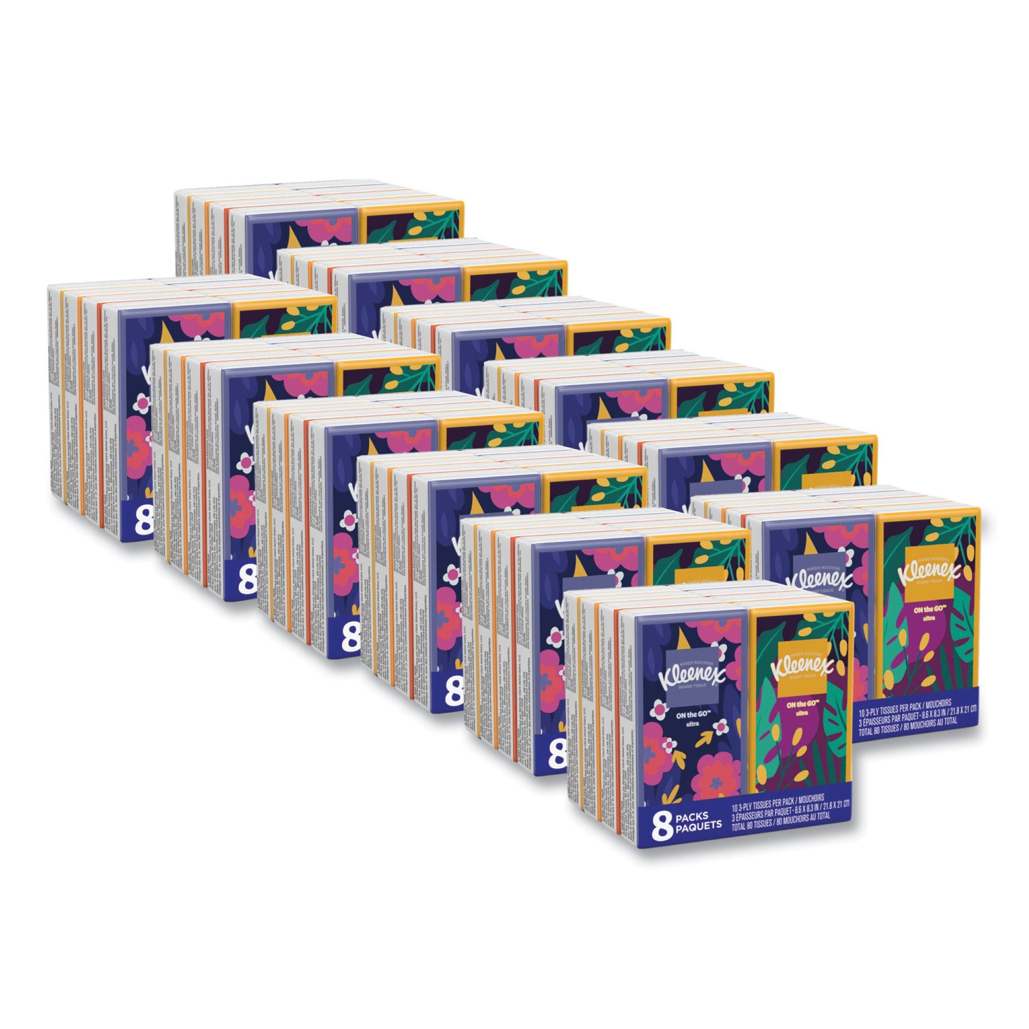 Essendant Co-United Stationers - KCC46651CT Facial Tissue Kleenex® White 8-3/10 X 8-3/5 Inch 10 Count