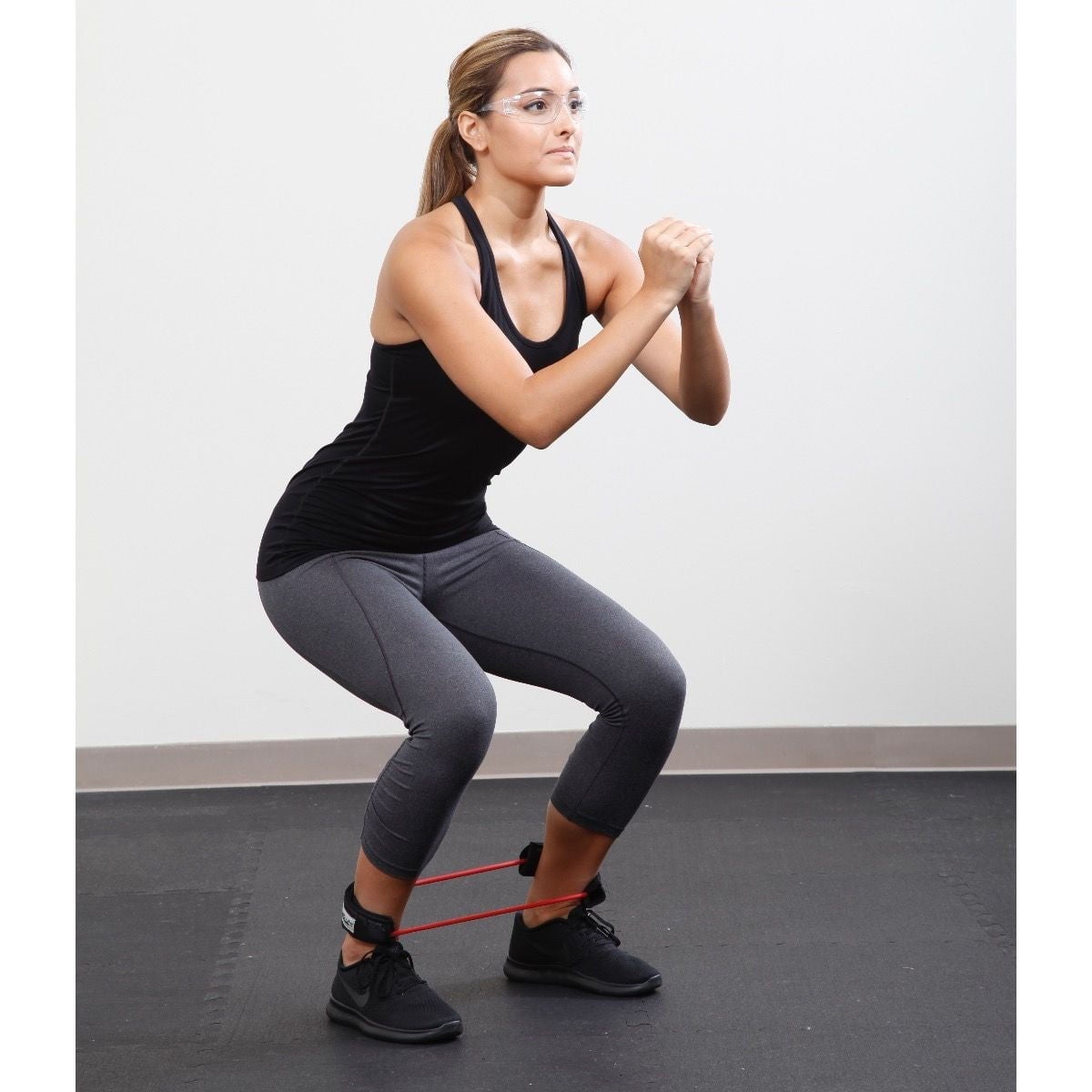Performance Health - 081510460 Exercise Resistance Tubing with Cuffs TheraBand® Green 12 Inch Circumference Intermediate Resistance