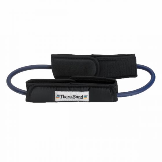 Performance Health - 081510478 Exercise Resistance Tubing with Cuffs TheraBand® Blue 12 Inch Circumference Advanced Resistance
