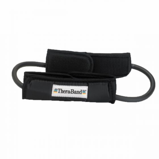 Performance Health - 081510486 Exercise Resistance Tubing with Cuffs TheraBand® Black 12 Inch Circumference Special Advanced Resistance