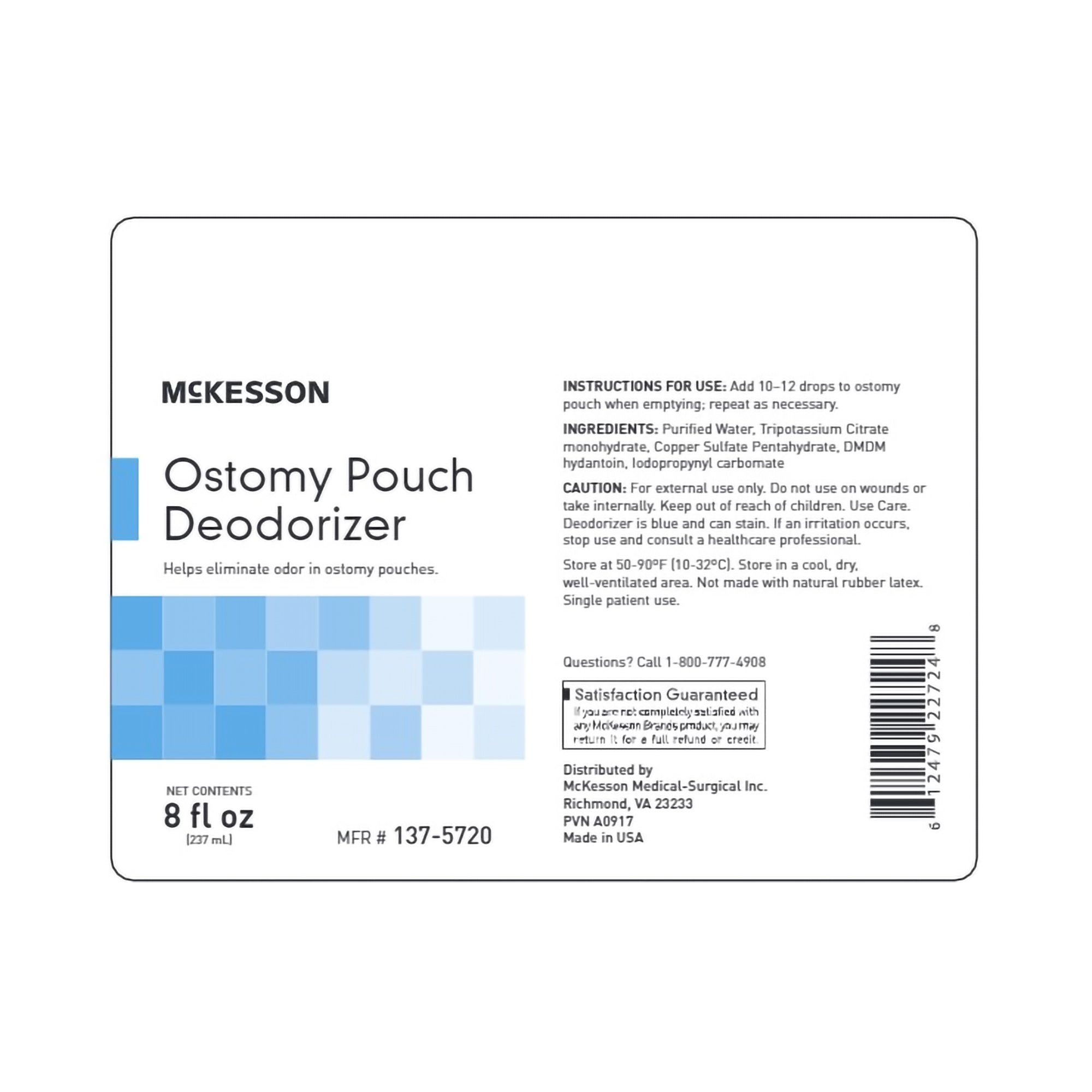 McKesson Brand - 137-5720 McKesson Ostomy Appliance Deodorant