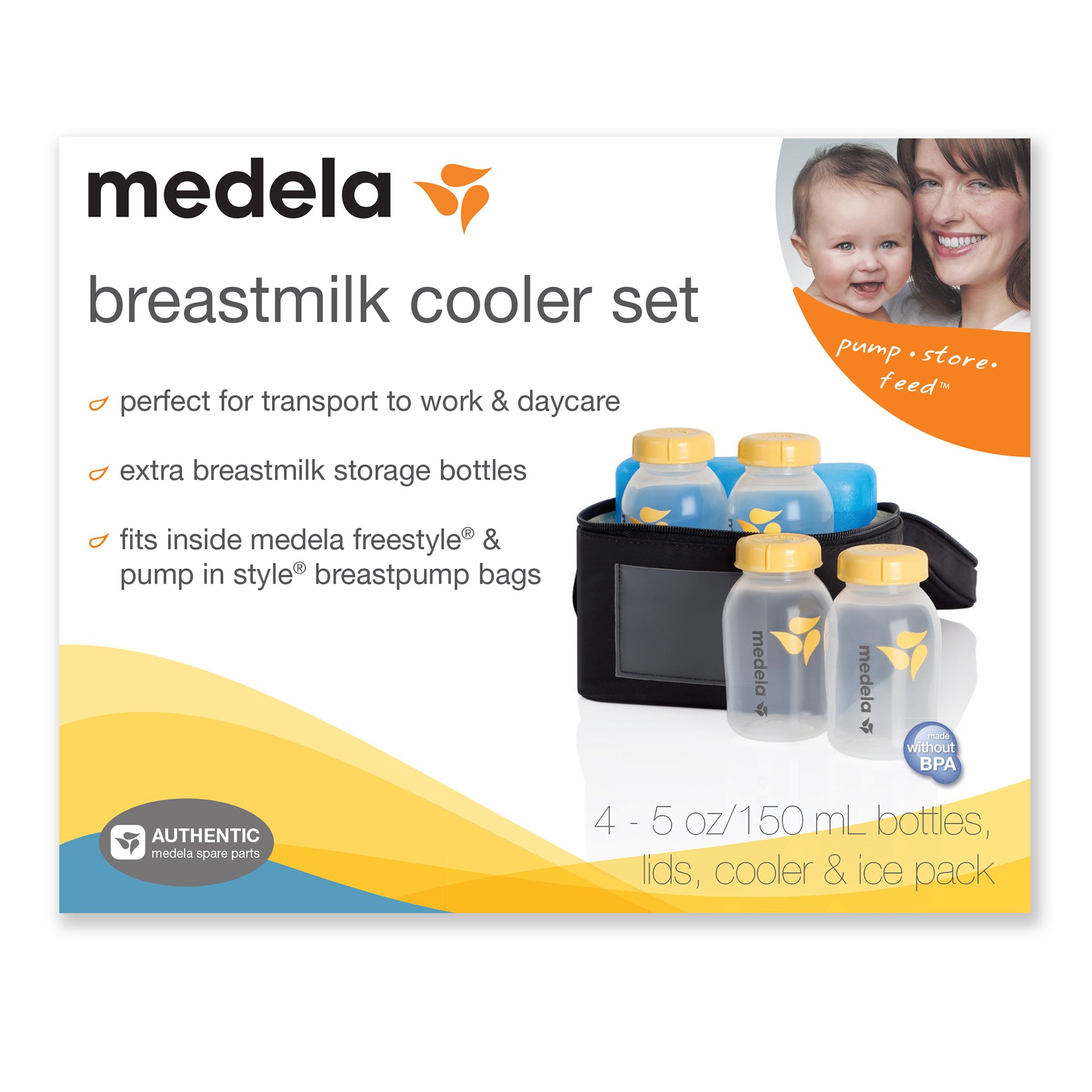 Medela 67068 - Medela Breast Milk Cooler Set for Freestyle® and Pump In Style® Breast Pump Bags - 1/Set
