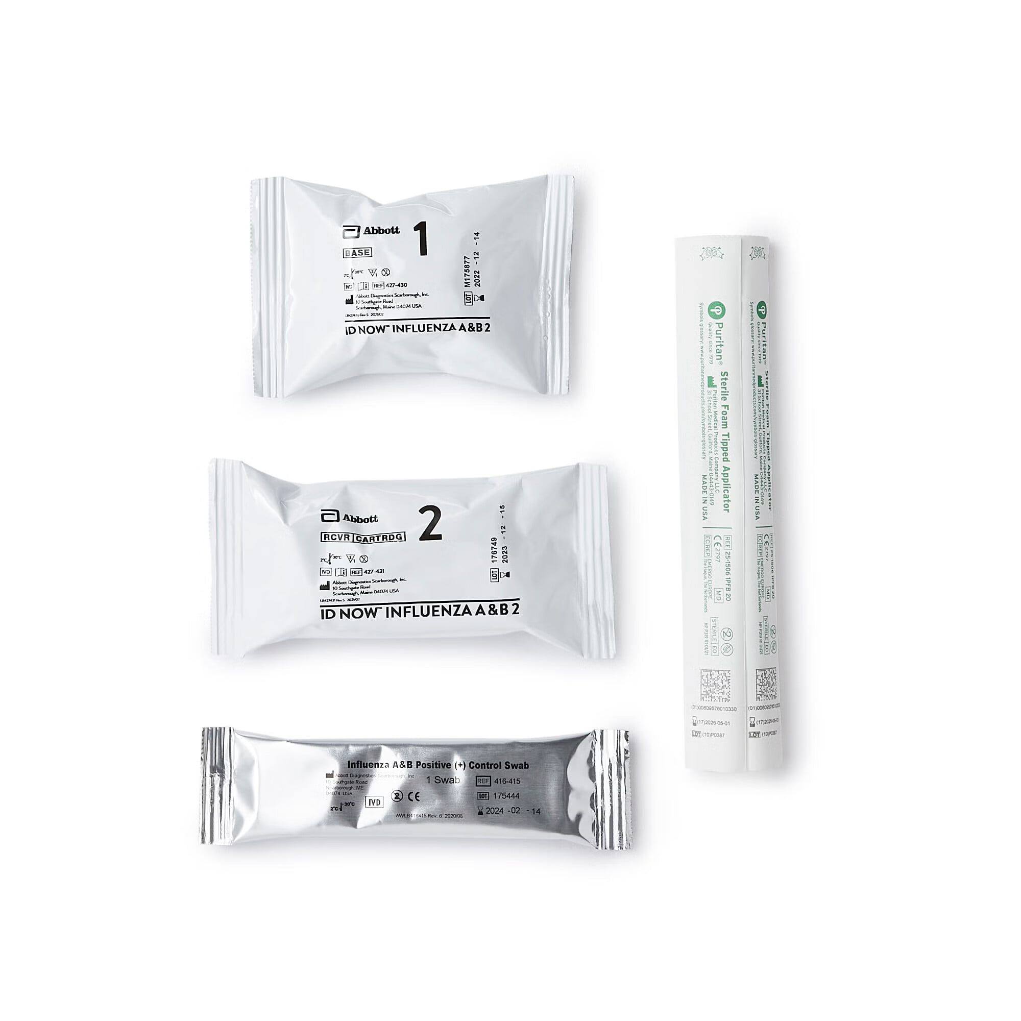 Abbott Rapid Dx North America LLC - 427000 Respiratory Test Kit ID NOW™ Influenza A + B 2 24 Tests CLIA Waived