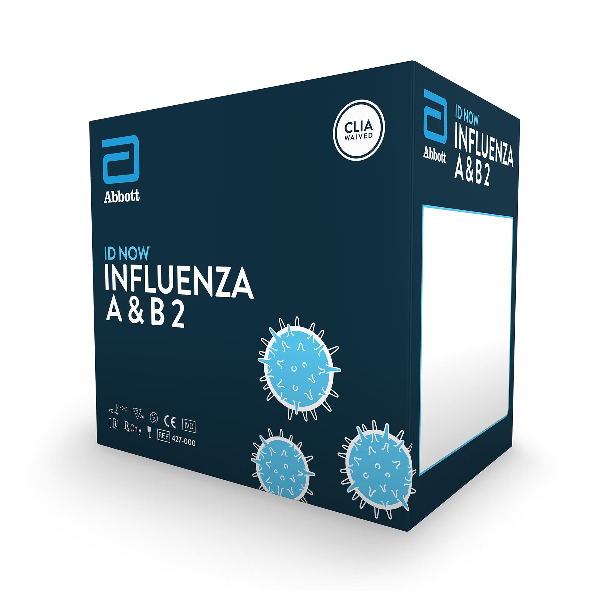 Abbott Rapid Dx North America LLC - 427000 Respiratory Test Kit ID NOW™ Influenza A + B 2 24 Tests CLIA Waived