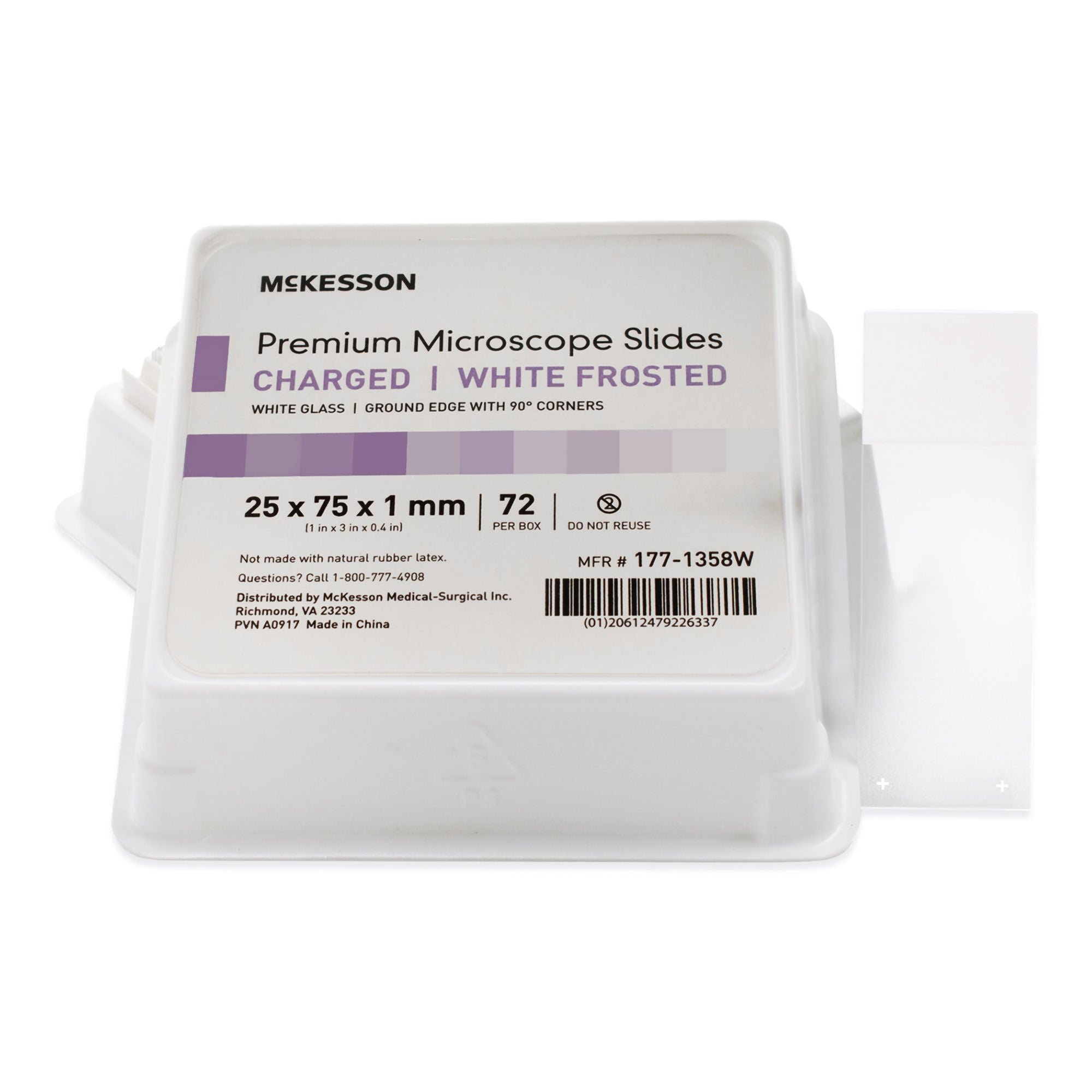 McKesson Brand - 177-1358W McKesson Glass Microscope Slide