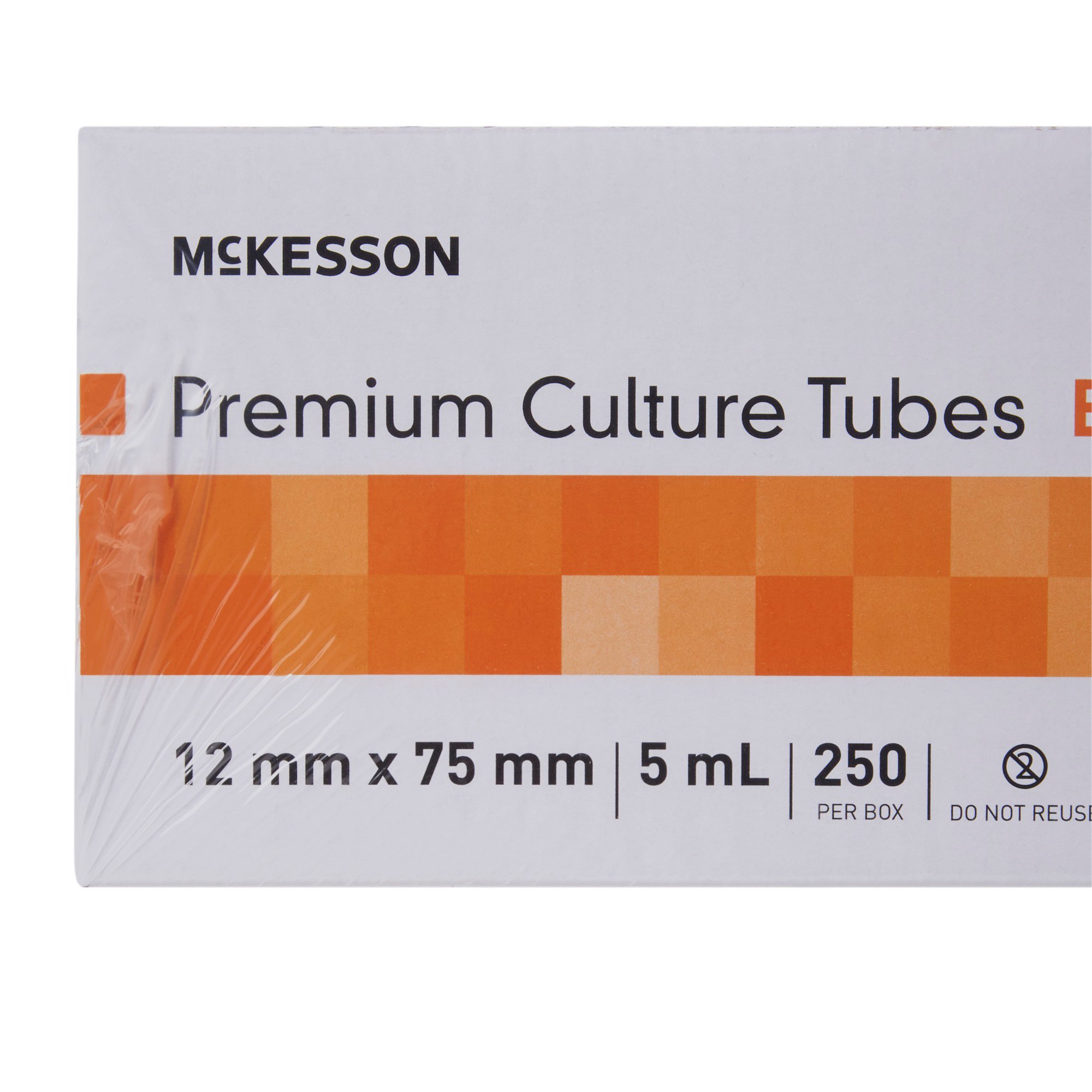 McKesson Brand 177-1505 - McKesson Round Bottom Glass Test Tube, 5 mL, 12 x 75 mm - 250/Box, 1000/Case