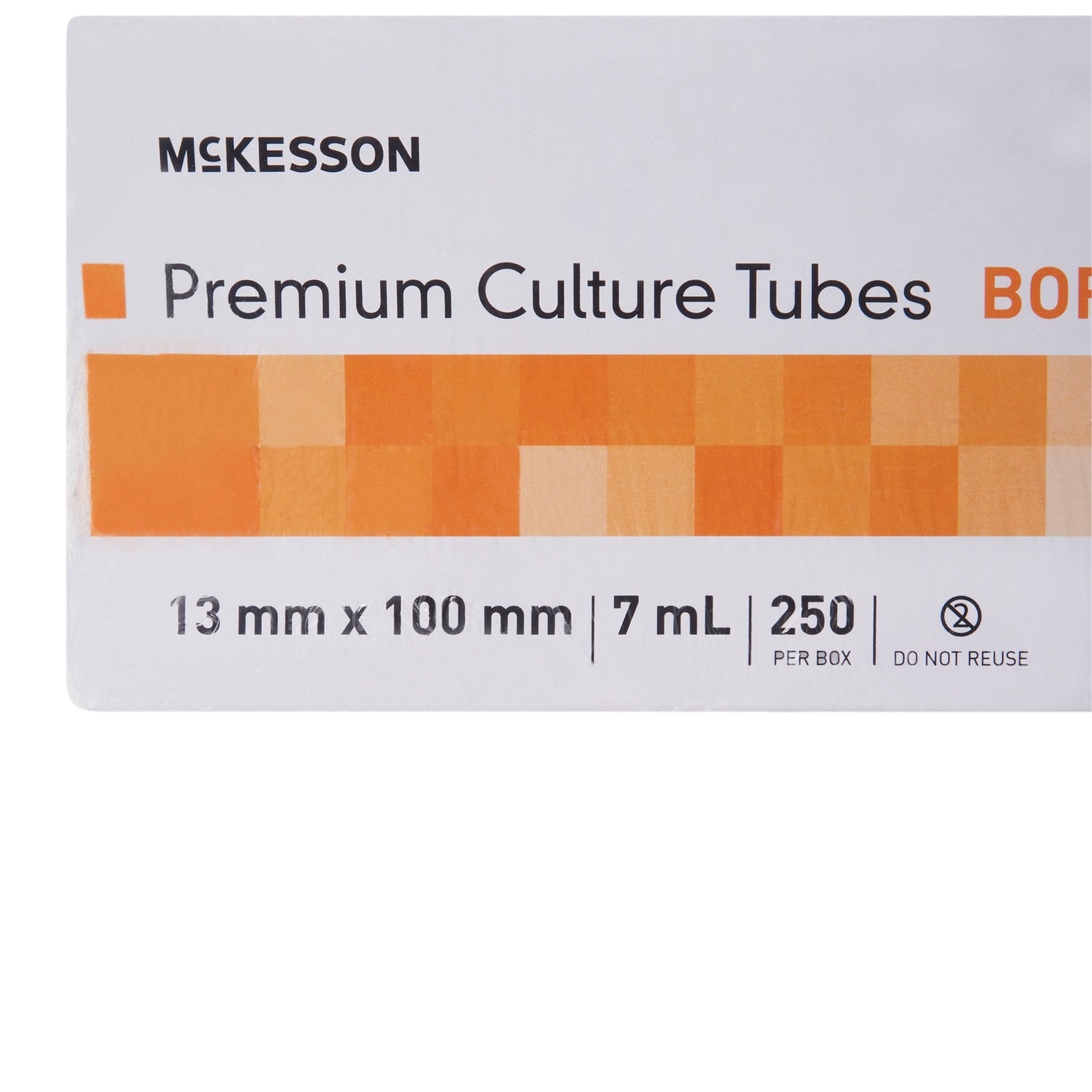 McKesson Brand 177-1510 - McKesson Round Bottom Test Tube, 7 mL, 13 x 100 mm - 250/Box, 1000/Case