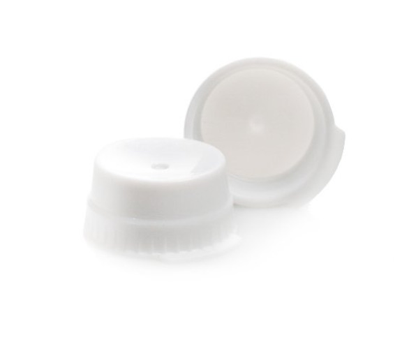 McKesson Brand 177-113148W - McKesson White Tube Closure, 16 mm - 1000/Bag