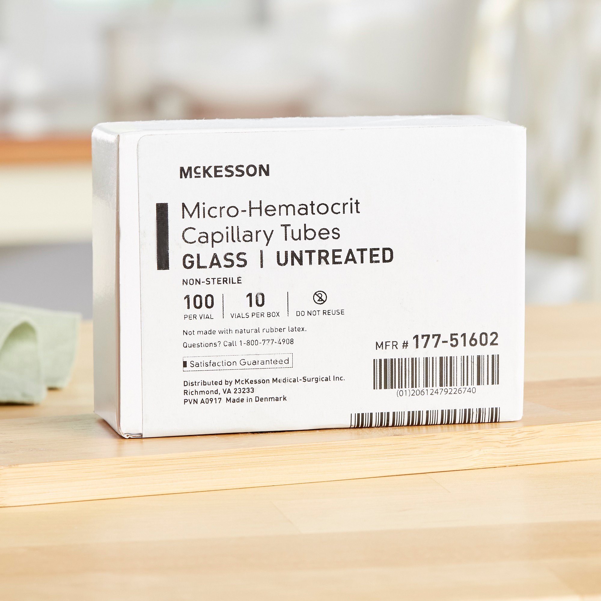 McKesson Brand 177-51602 - McKesson Capillary Blood Collection Tube, 75 µL, 1.1 x 75 mm - 100/Vial, 1000/Box