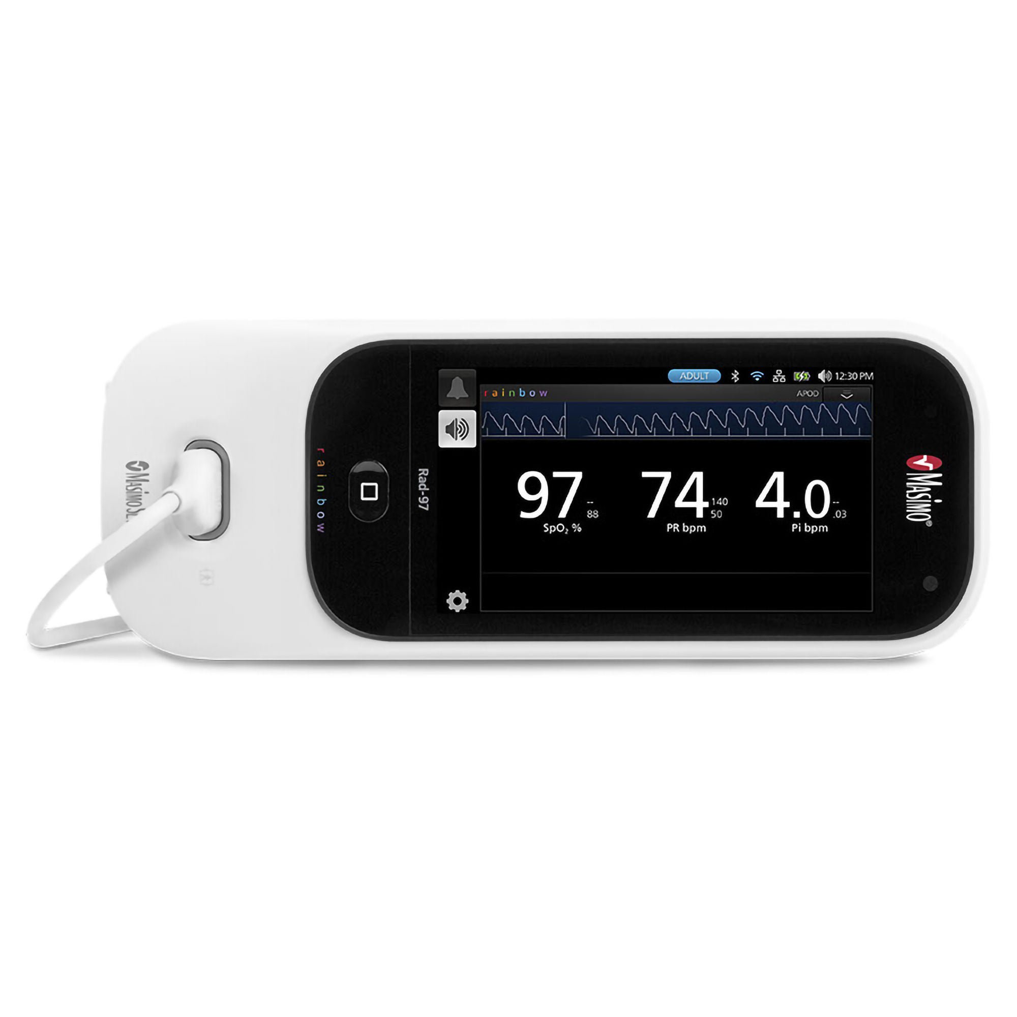 Masimo Corp - 9738 Pulse Co-Oximeter Rad-97® Adult / Infant / Pediatric AC Power Cord LCD Display