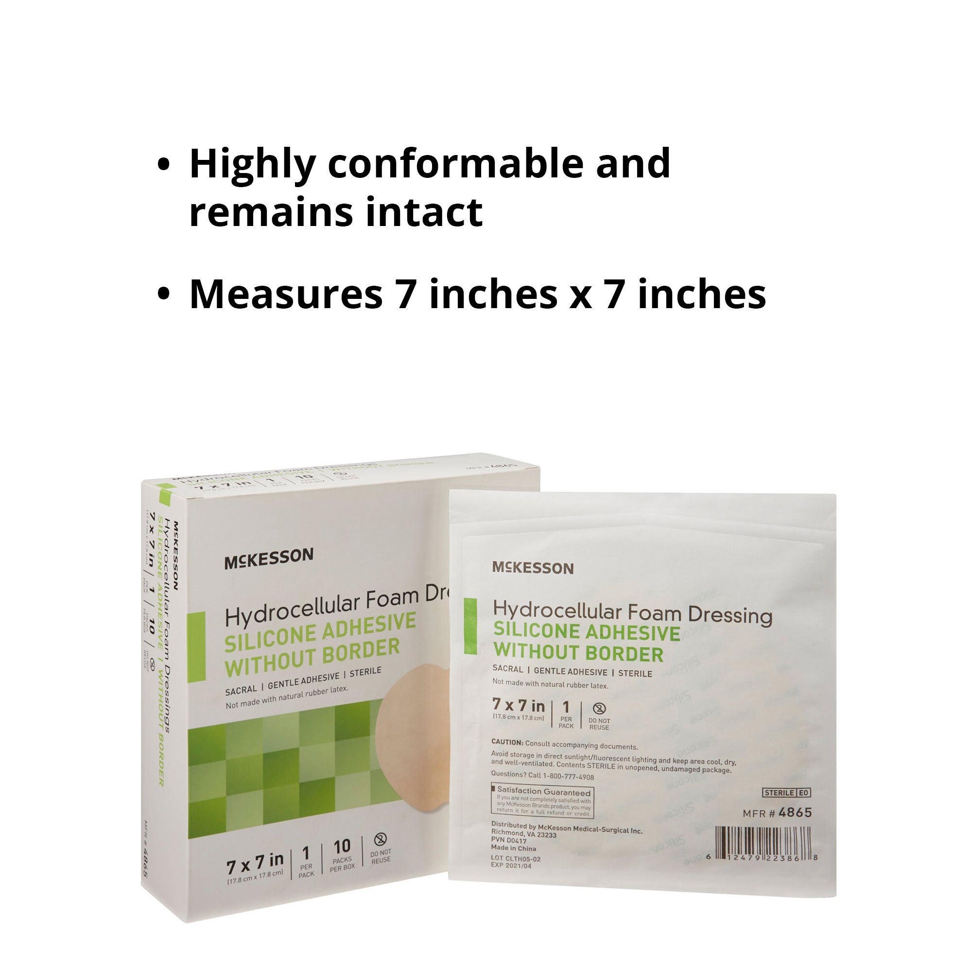McKesson Foam Dressing 4865 by McKesson Brand