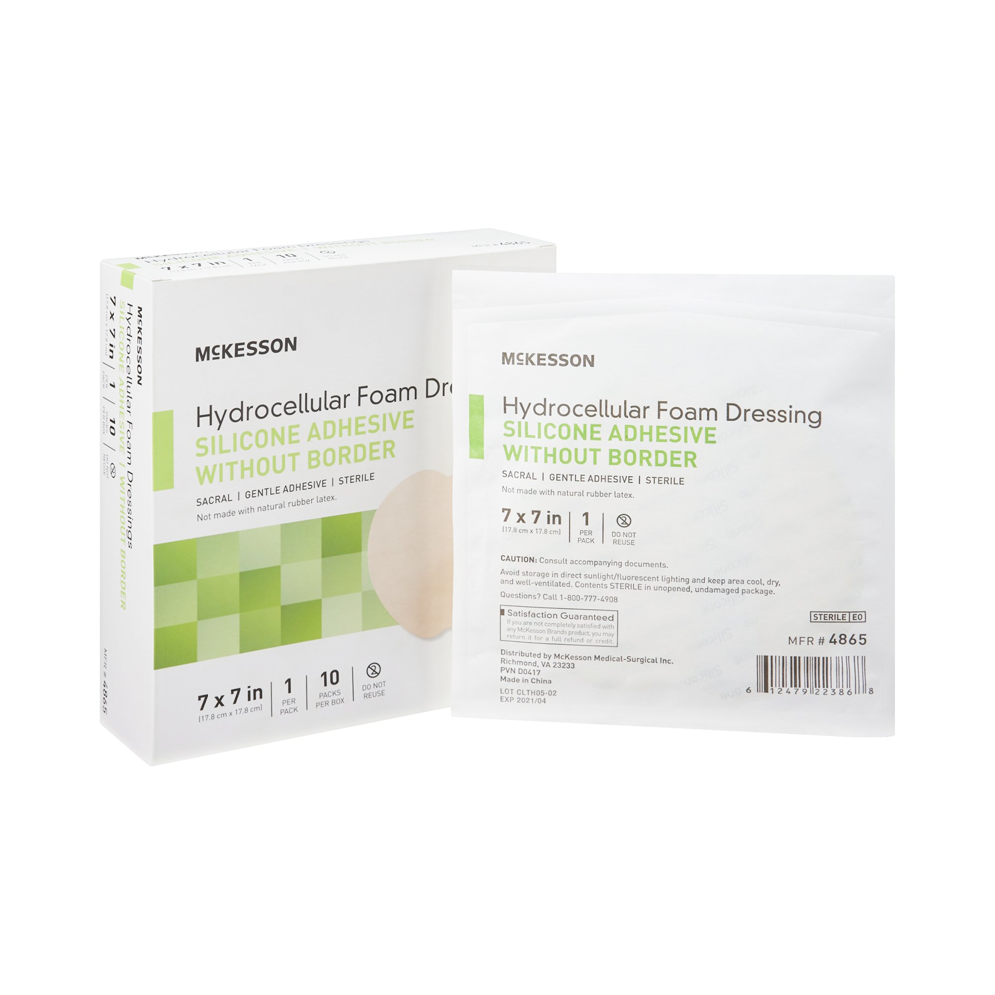 McKesson Brand - 4865 McKesson Hydrocellular Foam Dressing