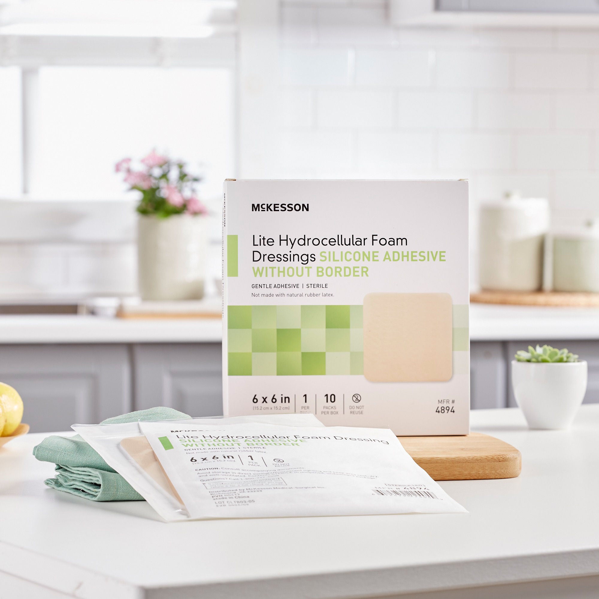 McKesson Lite Thin Foam Dressing 4894 by McKesson Brand