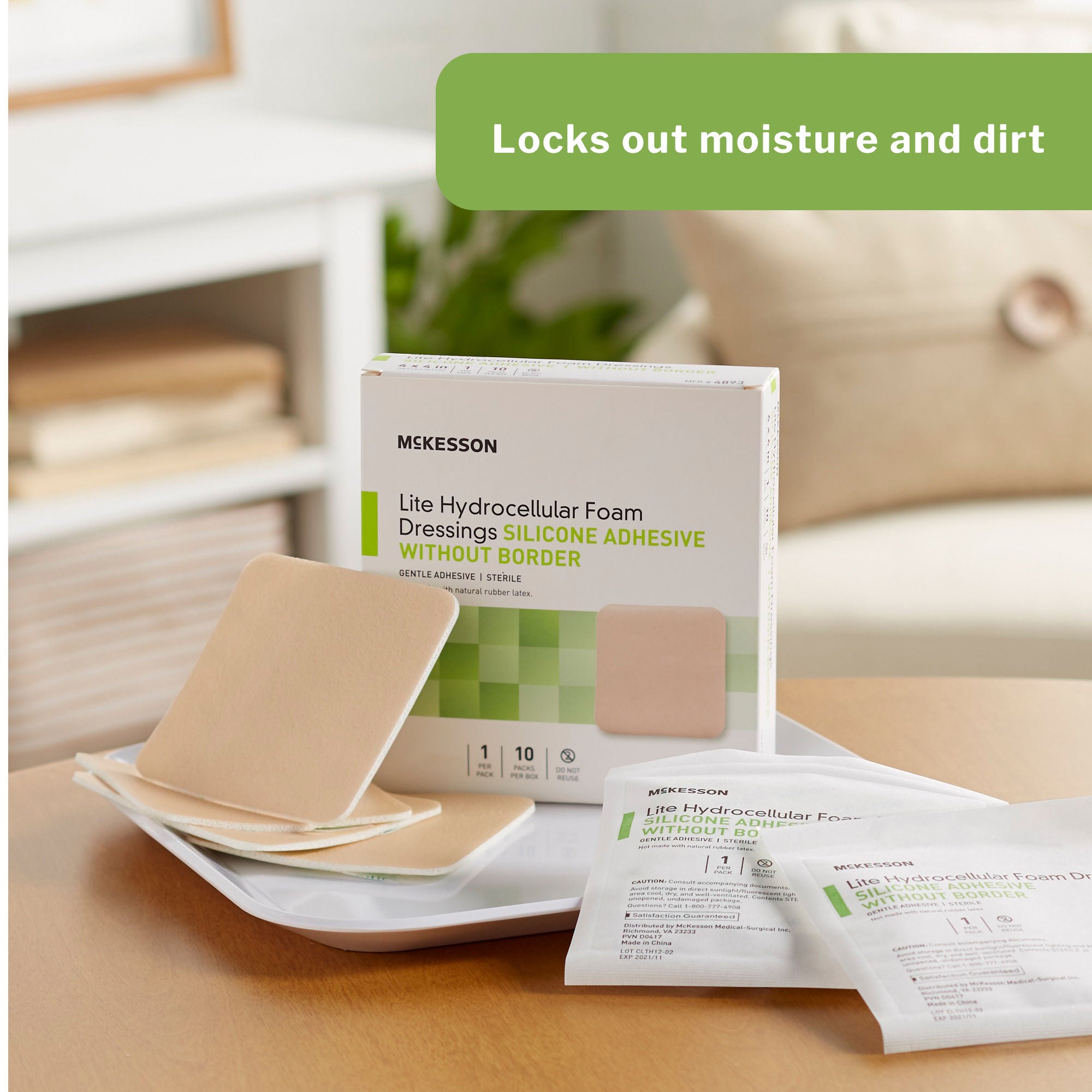 McKesson Lite Thin Foam Dressing 4894 by McKesson Brand