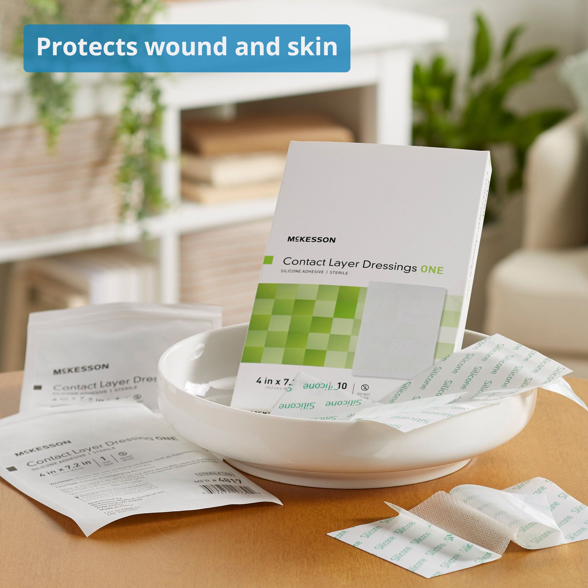 McKesson Brand - 4817 McKesson Silicone Wound Contact Layer Dressing