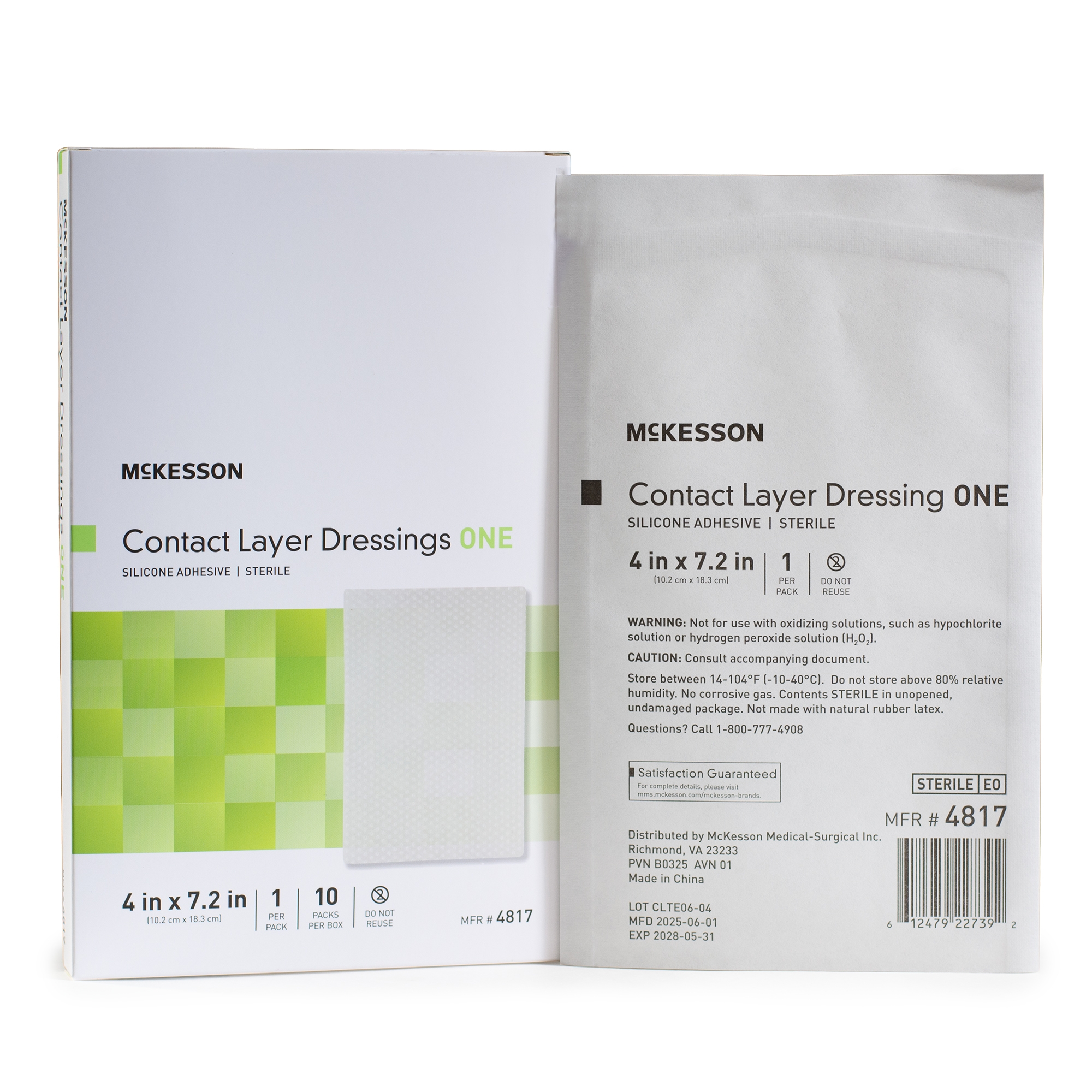 McKesson Brand - 4817 McKesson Silicone Wound Contact Layer Dressing