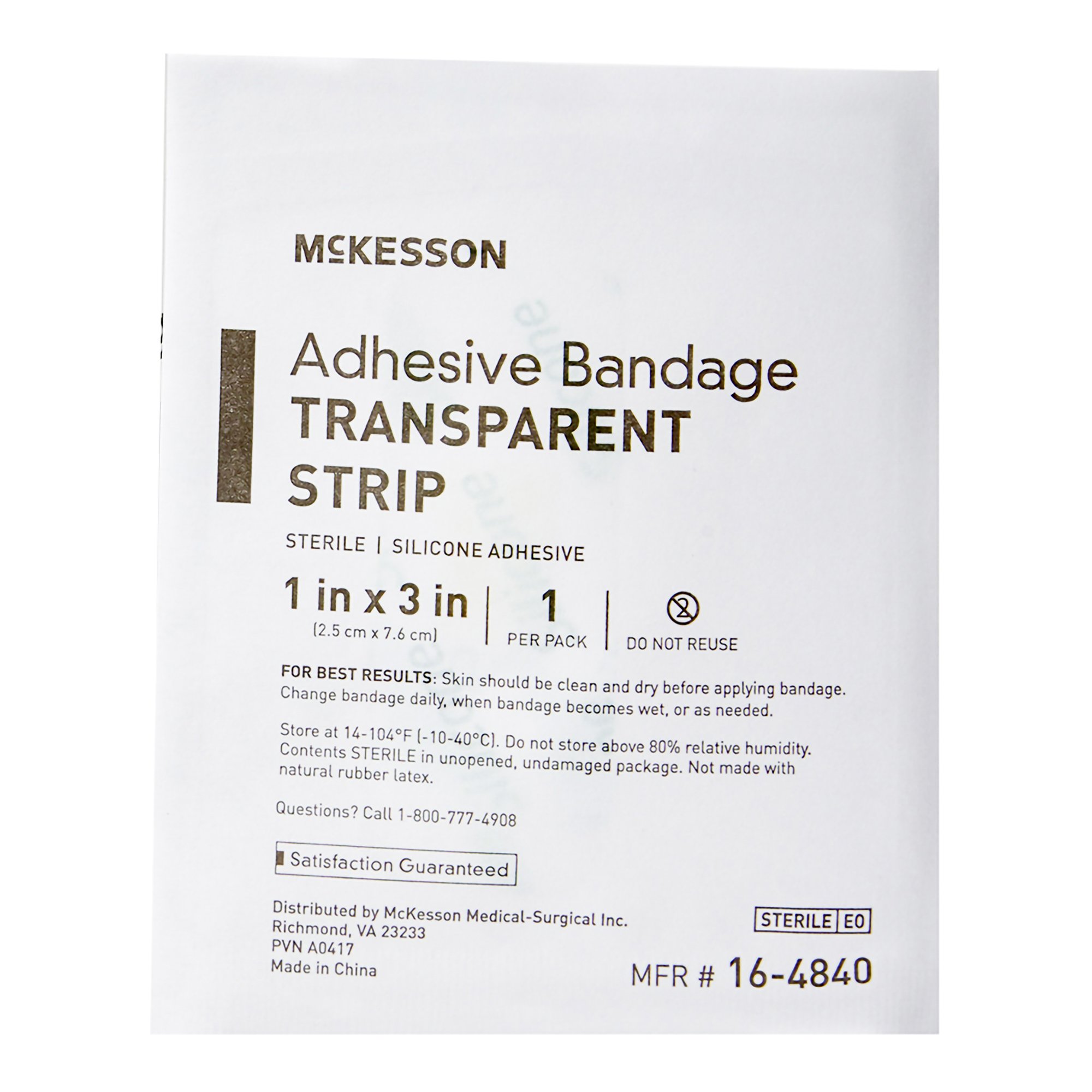 McKesson Brand - 16-4840 McKesson Sheer Adhesive Strip
