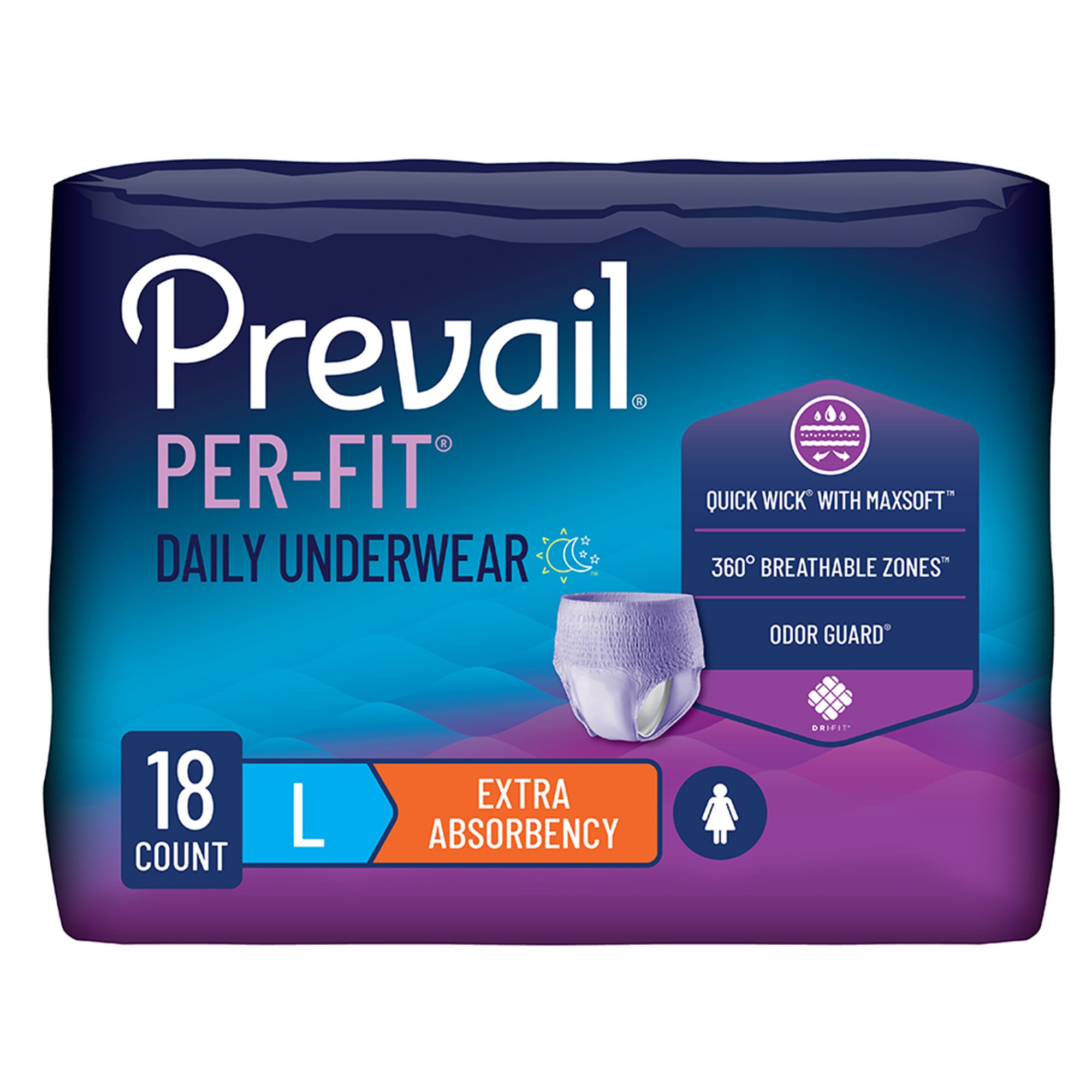 First Quality Products LLC - PFW-513 Prevail® Per-Fit® Women Extra Absorbent Underwear