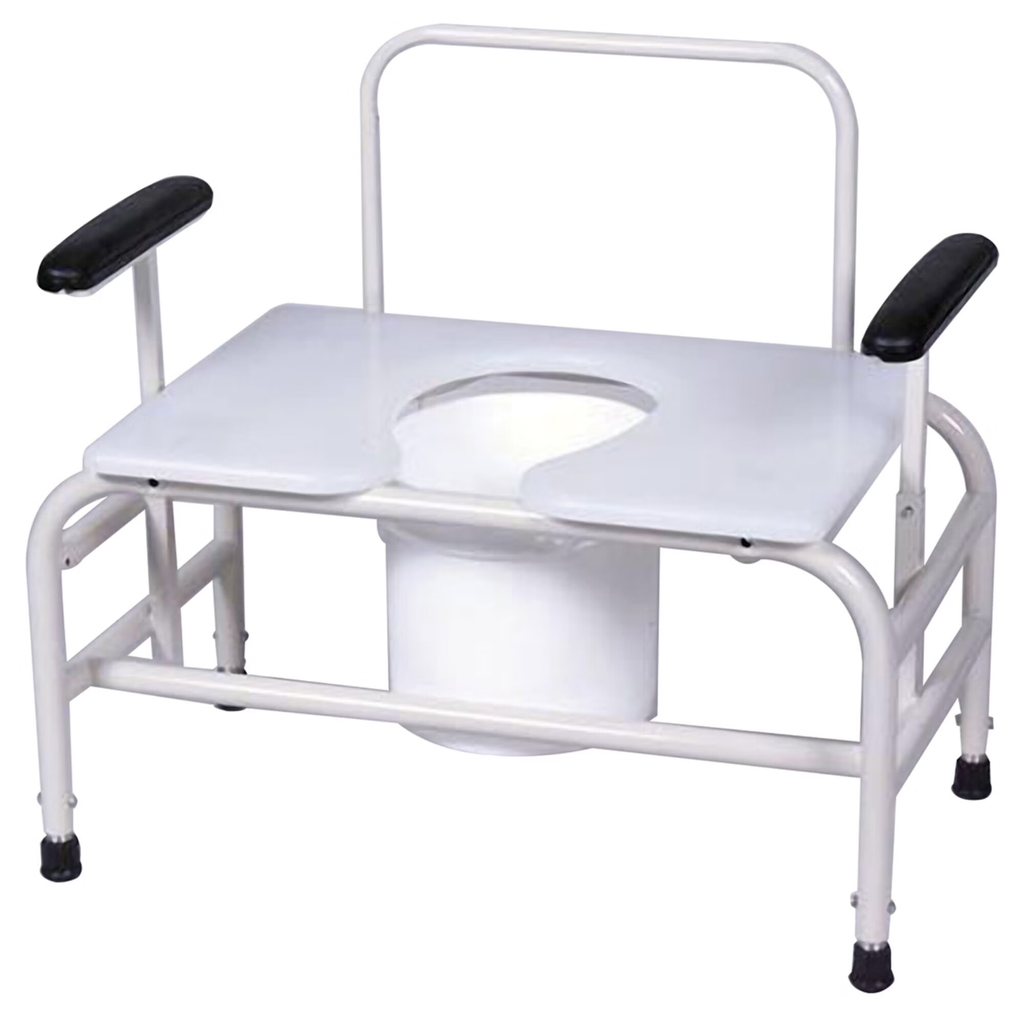 Graham-Field - 523330 Commode Chair Gendron Padded Removable Arms Steel Frame Back Bar 30 Inch Seat Width 750 lbs. Weight Capacity