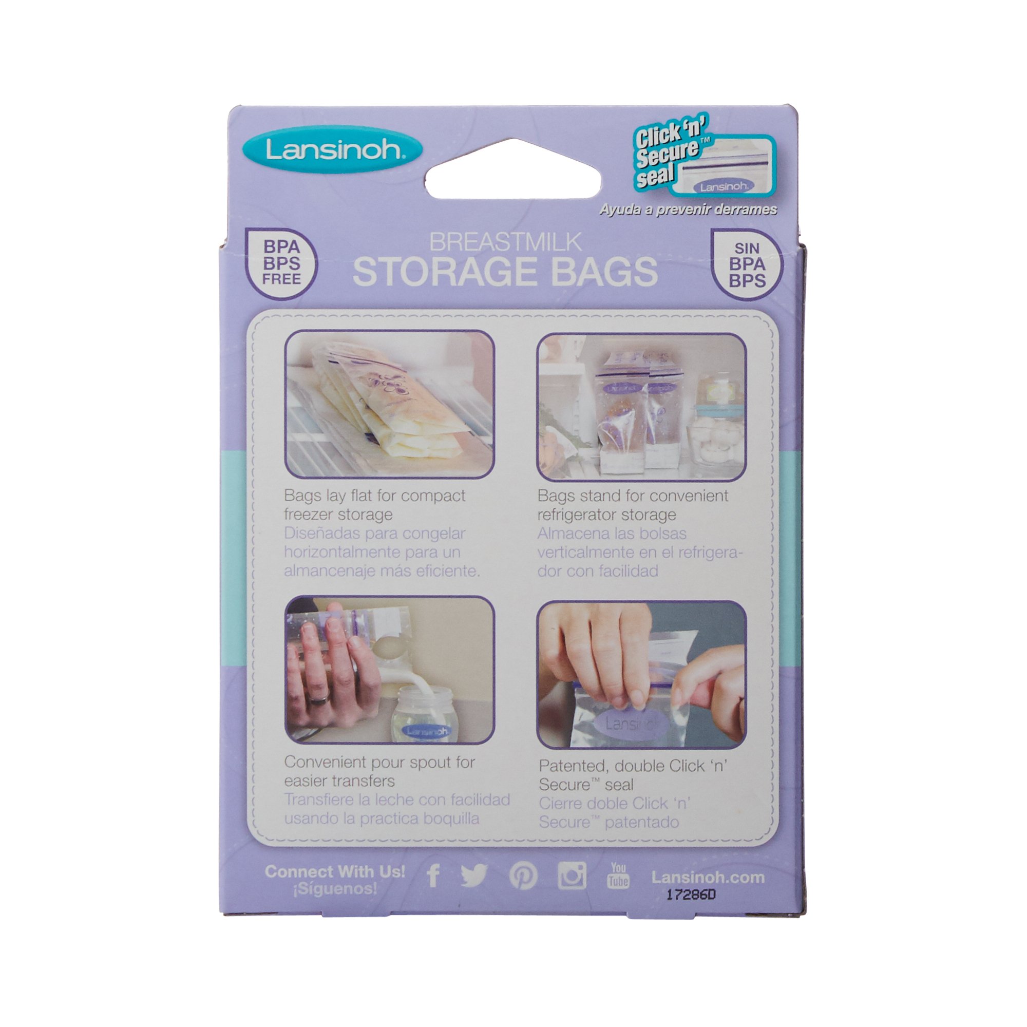 Lansinoh Breast Milk Storage Bag 20450 by Emerson Healthcare
