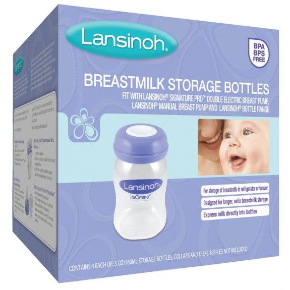 Emerson Healthcare - 20415 Breast Milk Storage Bottle Lansinoh® 5 oz. Clear