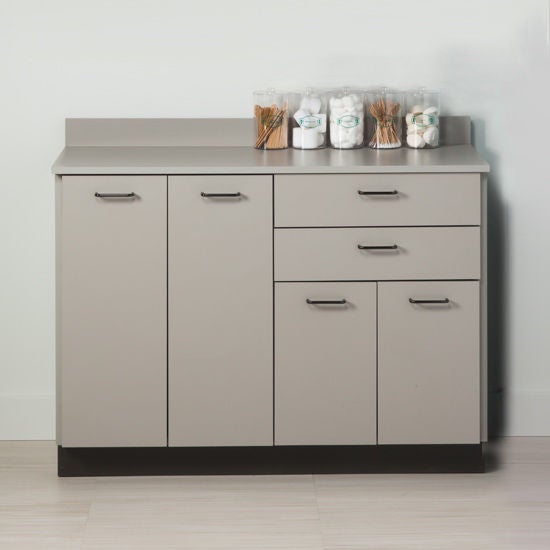 Clinton Industries - 8048-0GR-1GR-2GR-5C Base Cabinet Model 8048 Floor Standing Laminate 2 Drawers 2 Shelves Without Lock