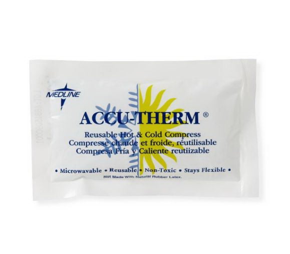 Medline - MDS138022 Hot / Cold Pack Accu-Therm™ General Purpose 3 X 5 Inch Poly-Nylon / Gel Reusable