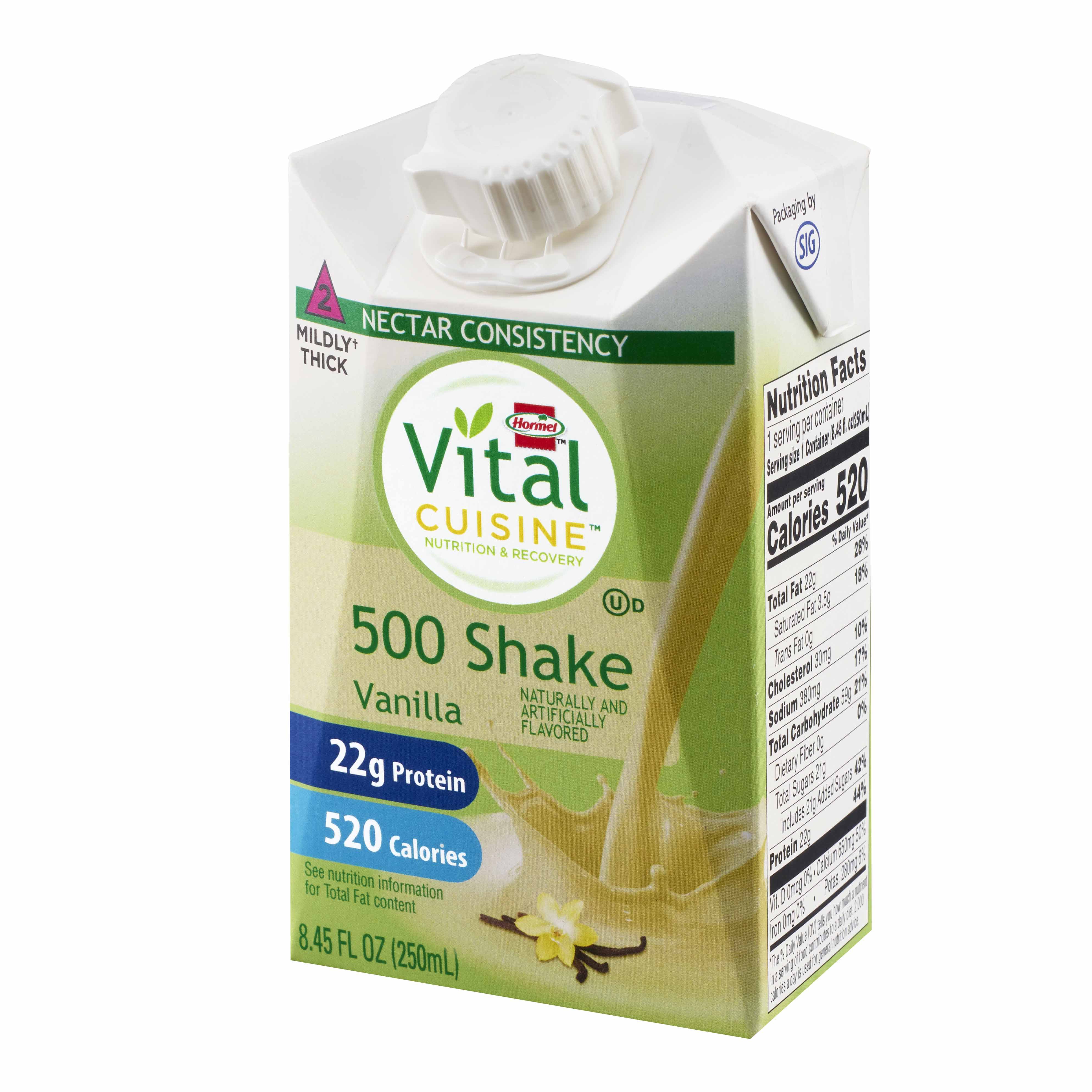 Lyons Magnus LLC - 72504 Vital Cuisine® 500 Shake Vanilla Nutrition and Recovery