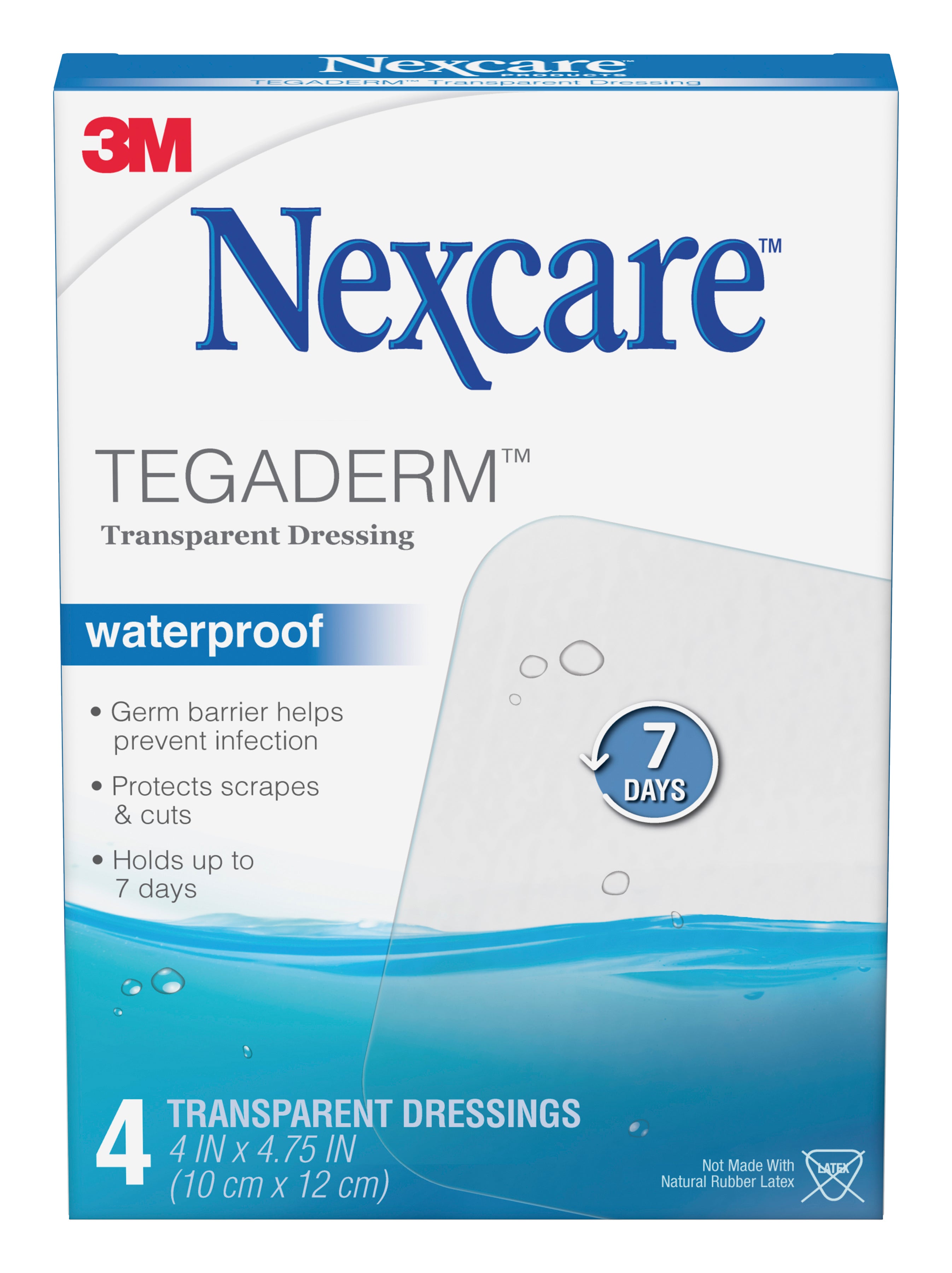 3M Company - H1626 Transparent Film Dressing Nexcare™ Tegaderm™ 4 X 4-3/4 Inch 2 Tab Delivery Rectangle Sterile