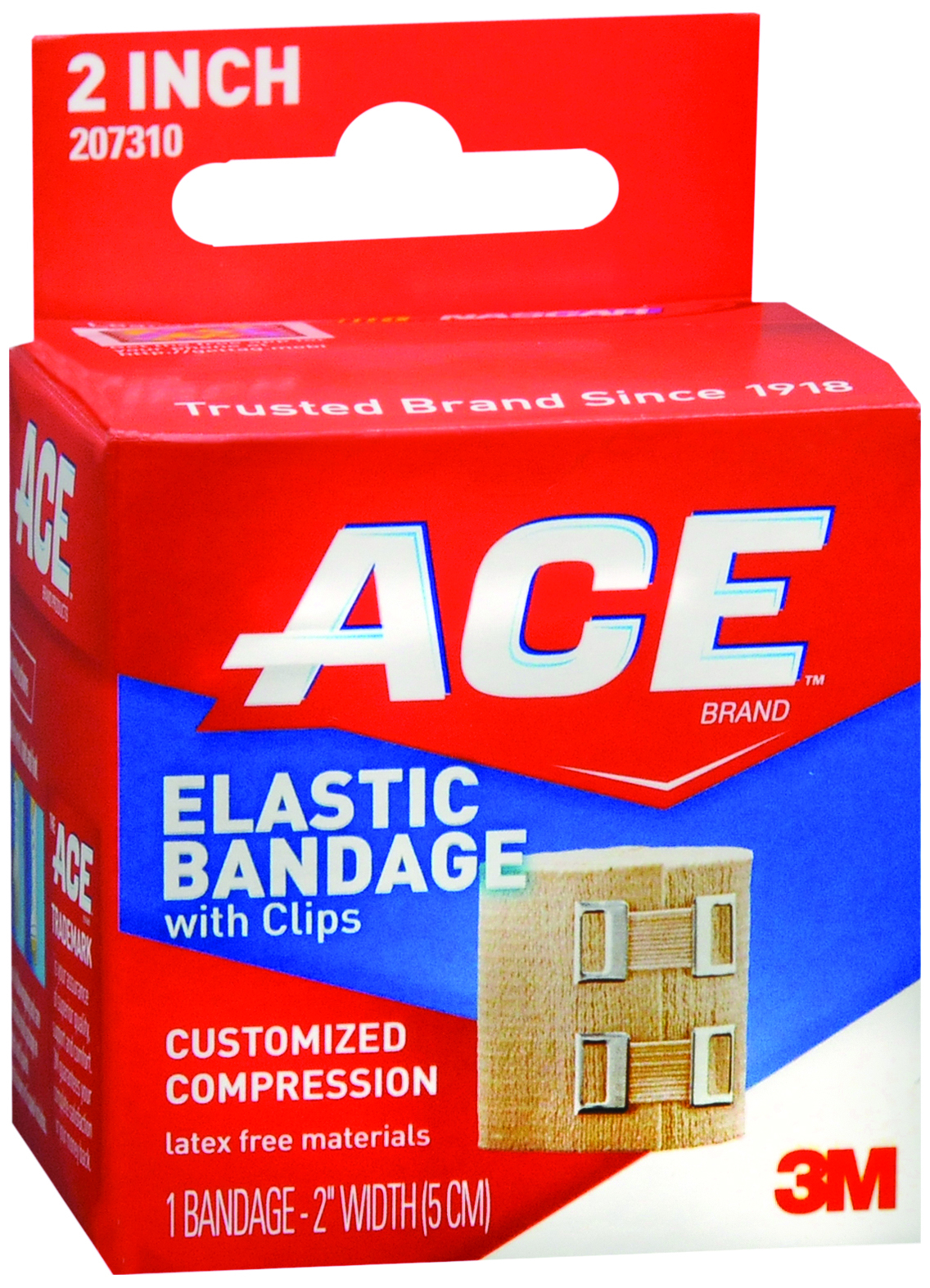 3M Company 207310 - 3M™ Ace™ Clip Detached Closure Elastic Bandage, 2 Inch Width - 1/Each, 72/Case
