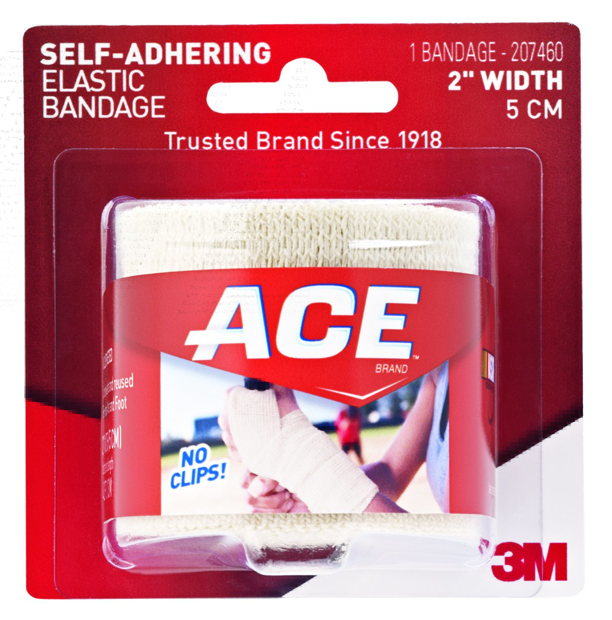 3M Company 207460 - 3M™ Ace™ Self-adherent Closure Elastic Bandage, 3 Inch Width - 1/Each, 3/Box, 72/Case