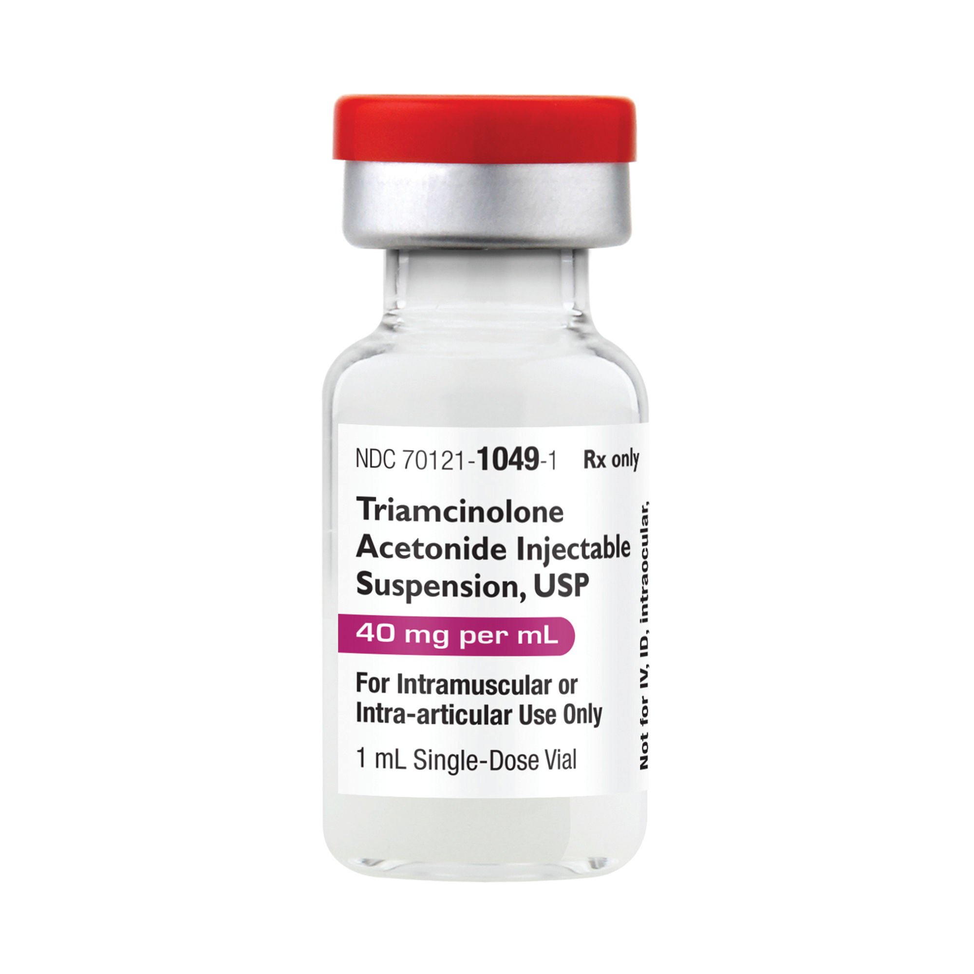 Amneal Pharmaceuticals LLC - 70121104905 Triamcinolone Acetonide 40 mg / mL Injection 1 mL