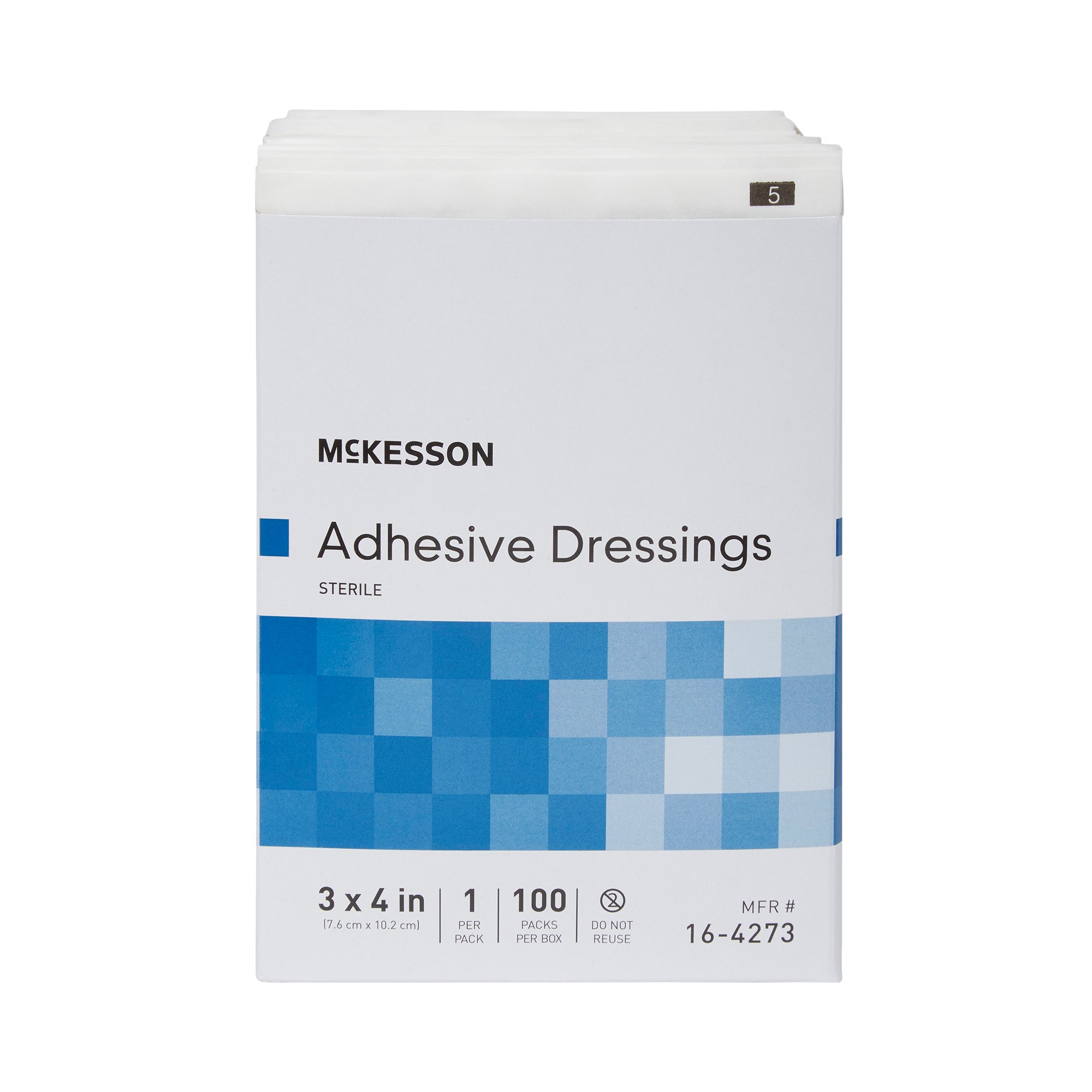 McKesson Brand - 16-4273 McKesson White Adhesive Dressing